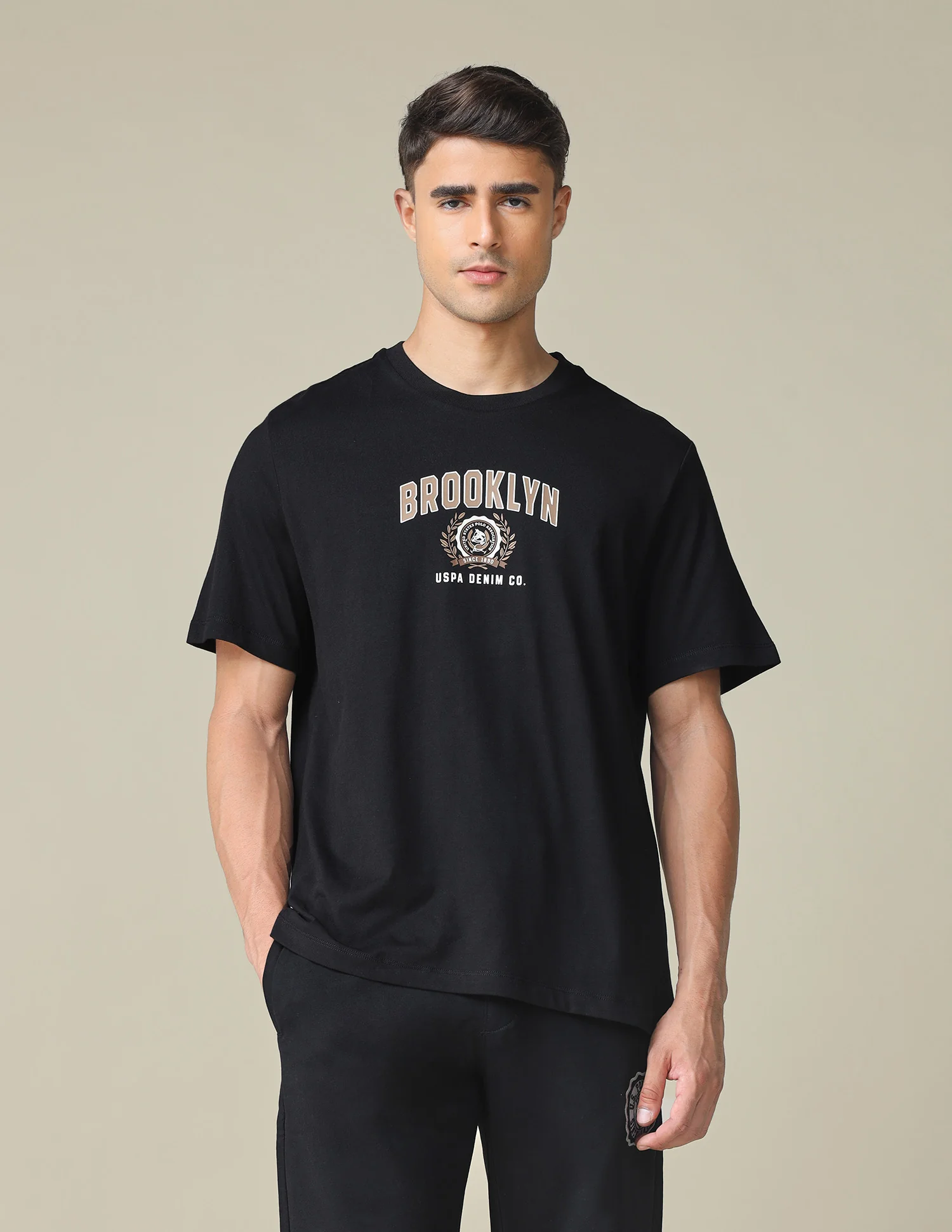 Oversized Fit Typographic Printed T- Shirt - Image 6