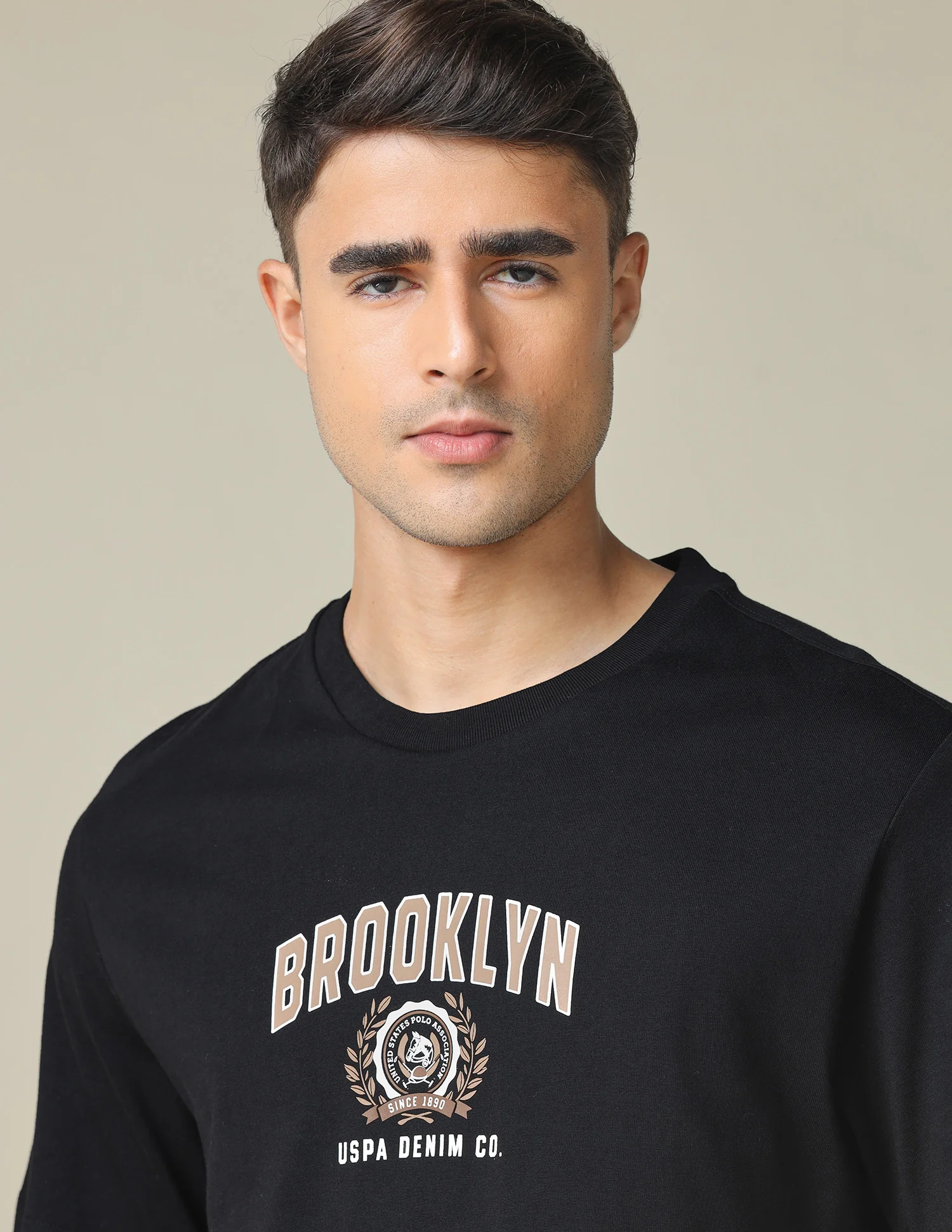 Oversized Fit Typographic Printed T- Shirt - Image 7
