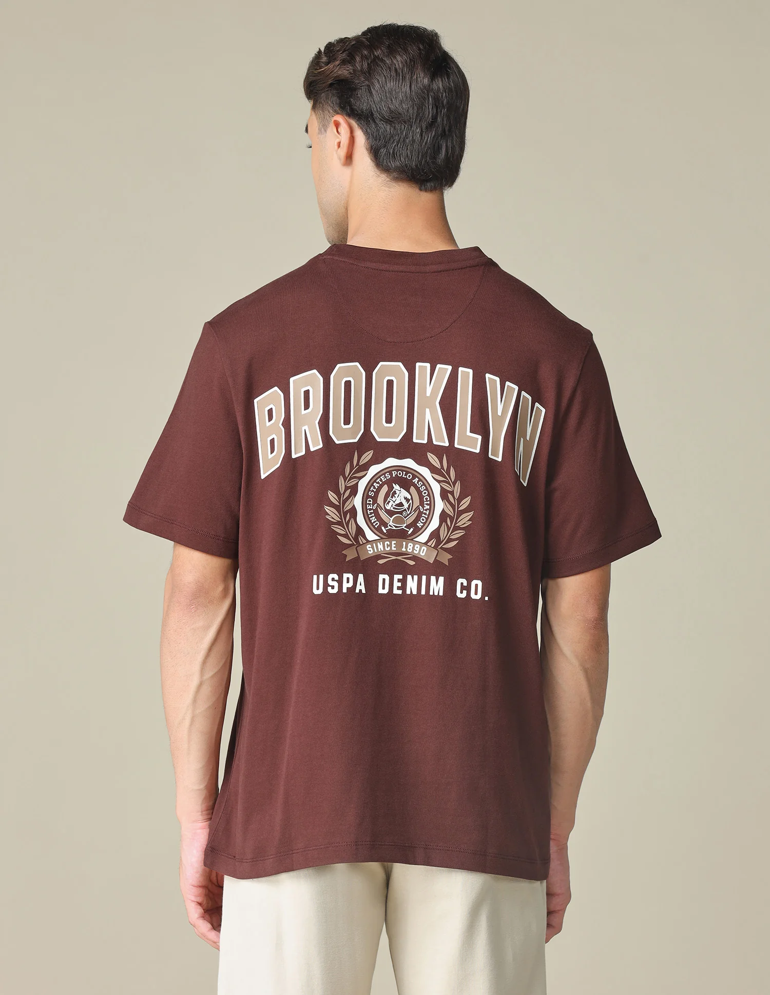 Oversized Fit Typographic Printed T- Shirt - Image 5