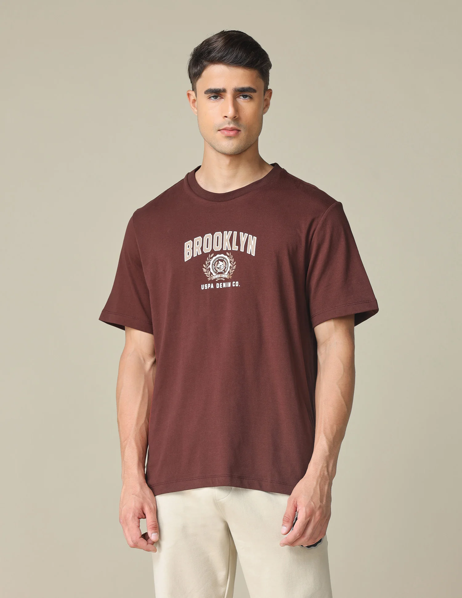 Oversized Fit Typographic Printed T- Shirt - Image 6