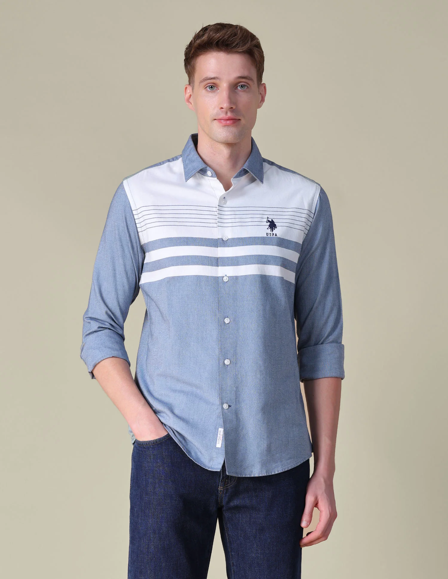 Oxford Horizontal Striped Shirt - Image 6