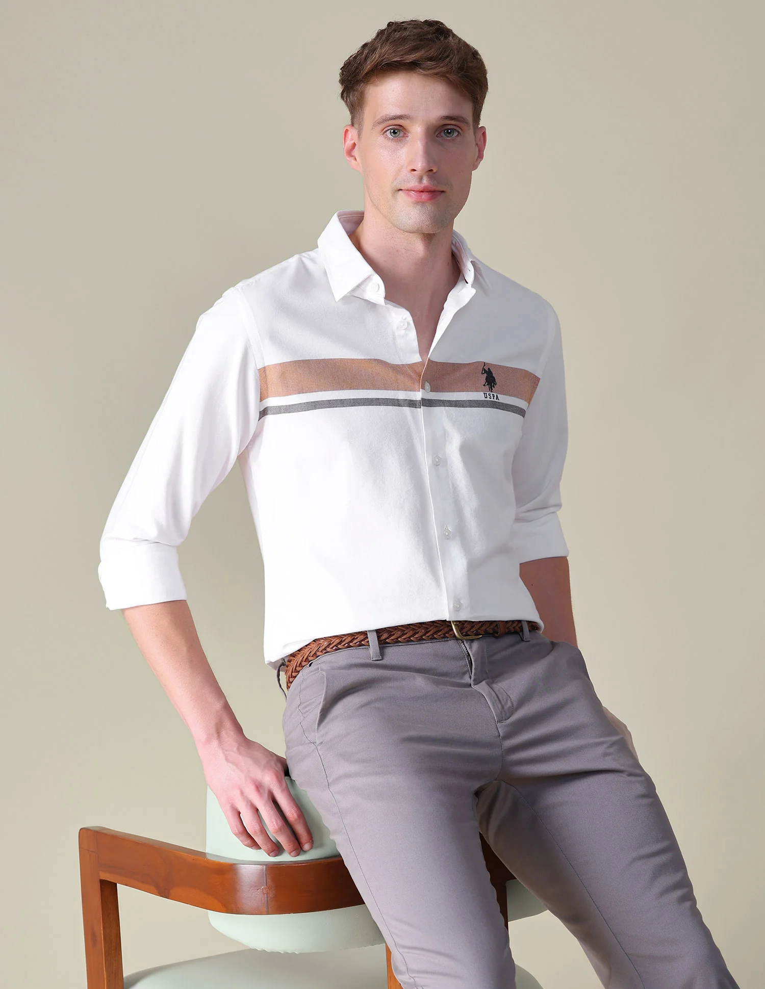 Oxford Horizontal Striped Shirt