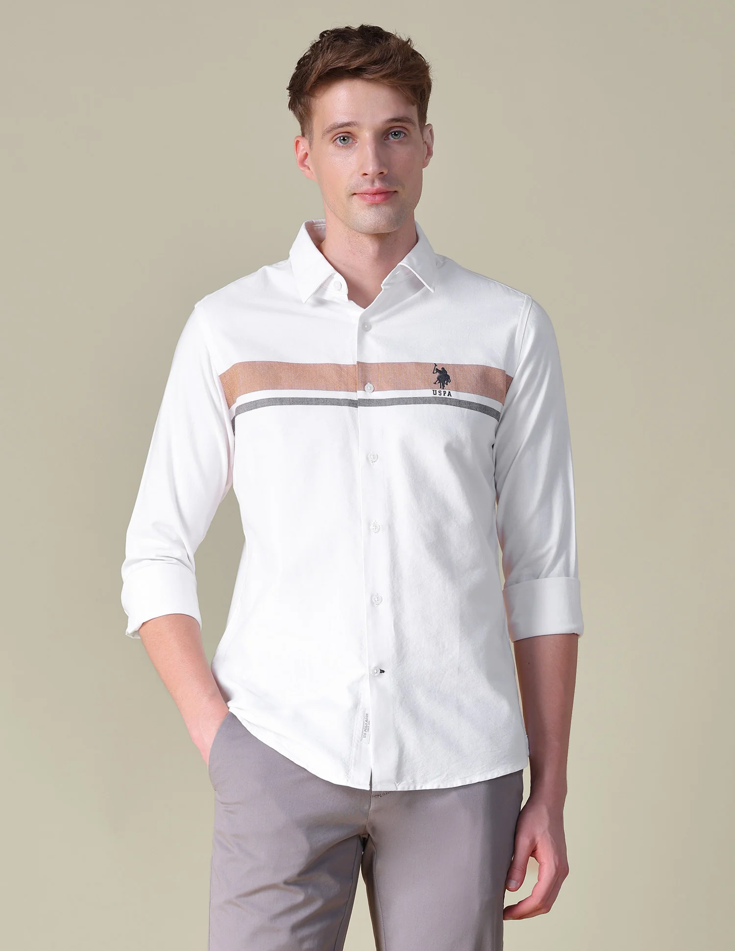 Oxford Horizontal Striped Shirt - Image 6