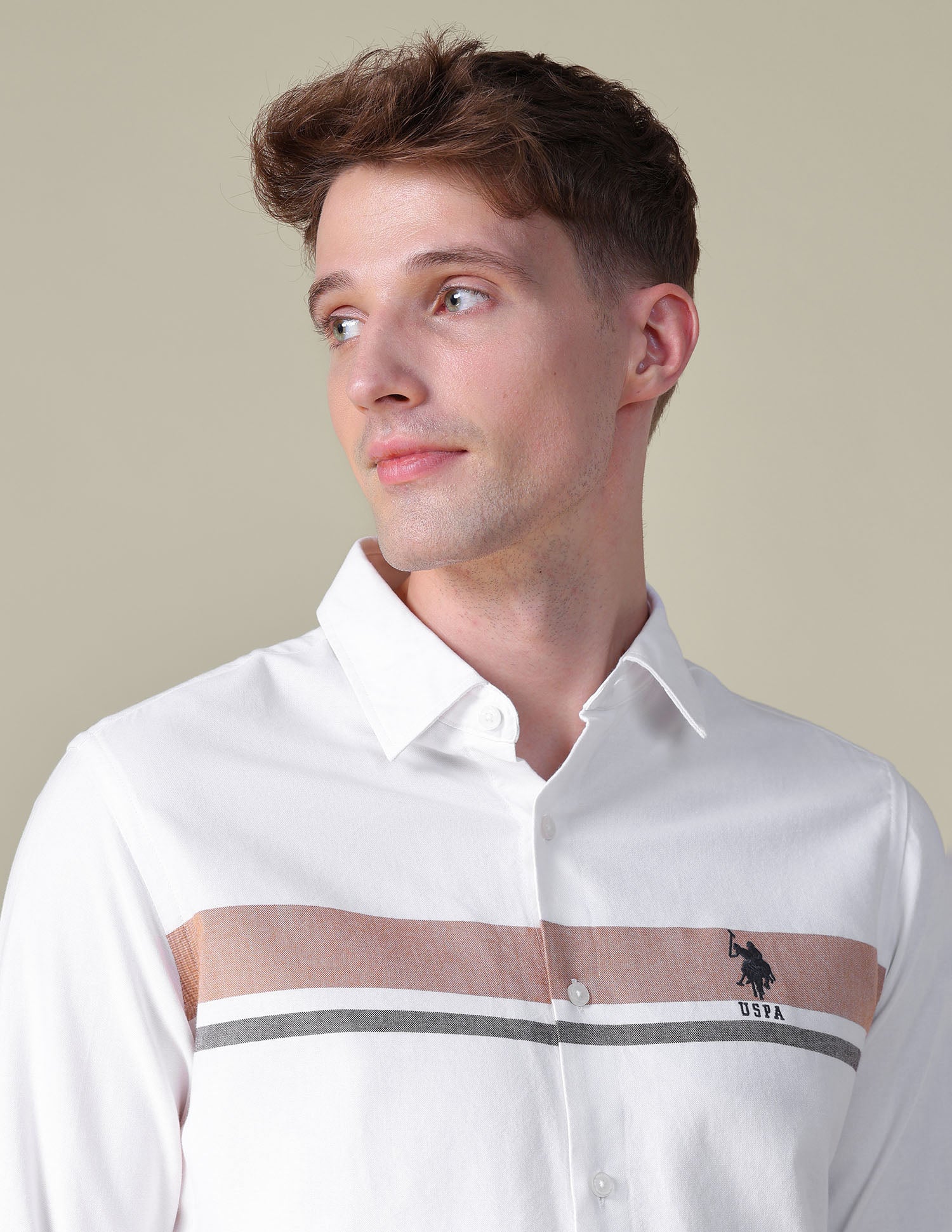 Oxford Horizontal Striped Shirt - Image 7