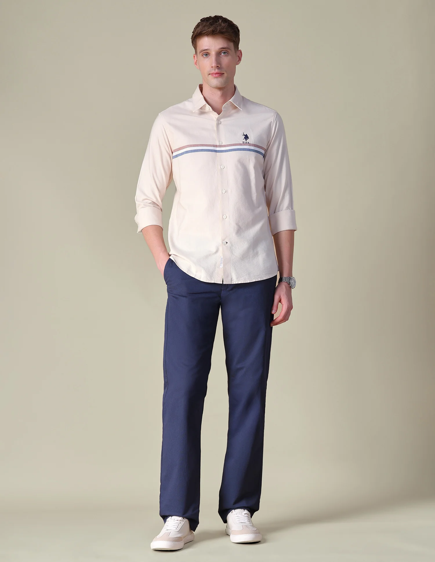 Oxford Horizontal Striped Shirt - Image 3