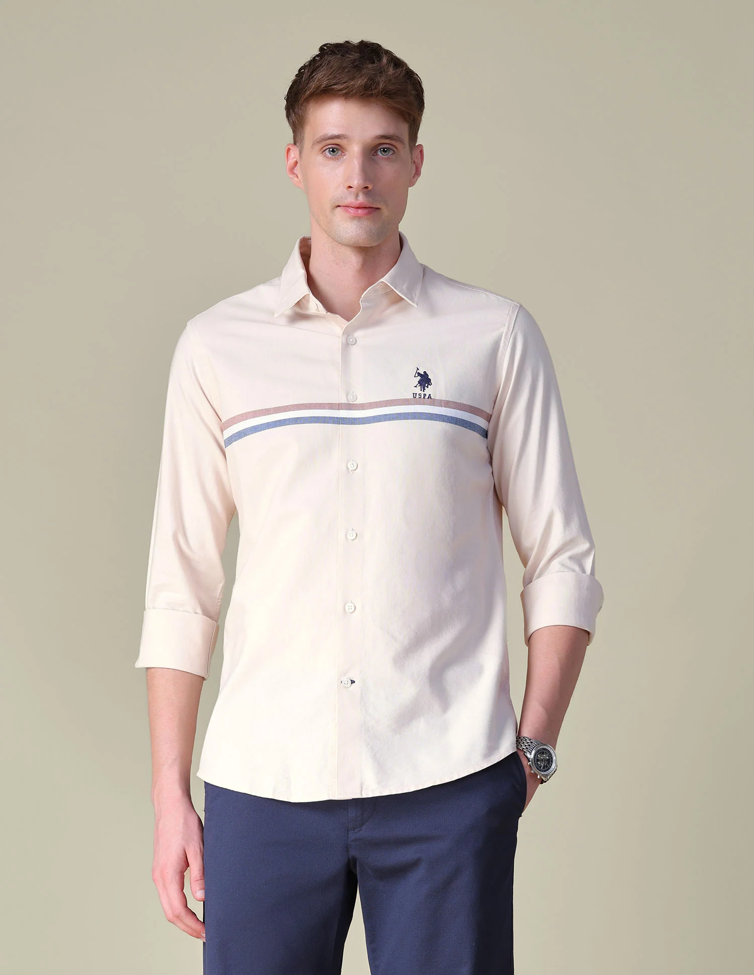 Oxford Horizontal Striped Shirt - Image 6