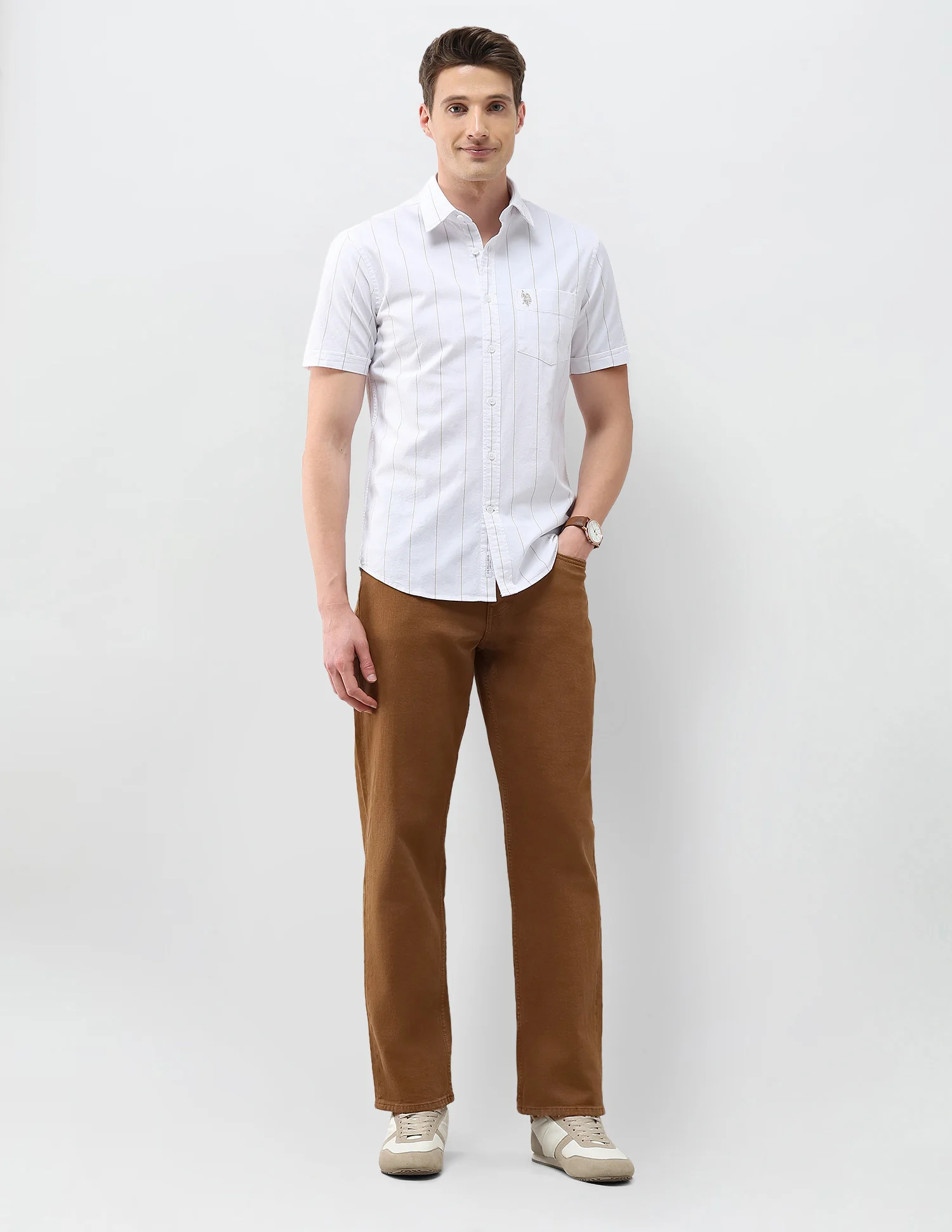 Oxford Regular Fit Vertical Striped Shirt - Image 3