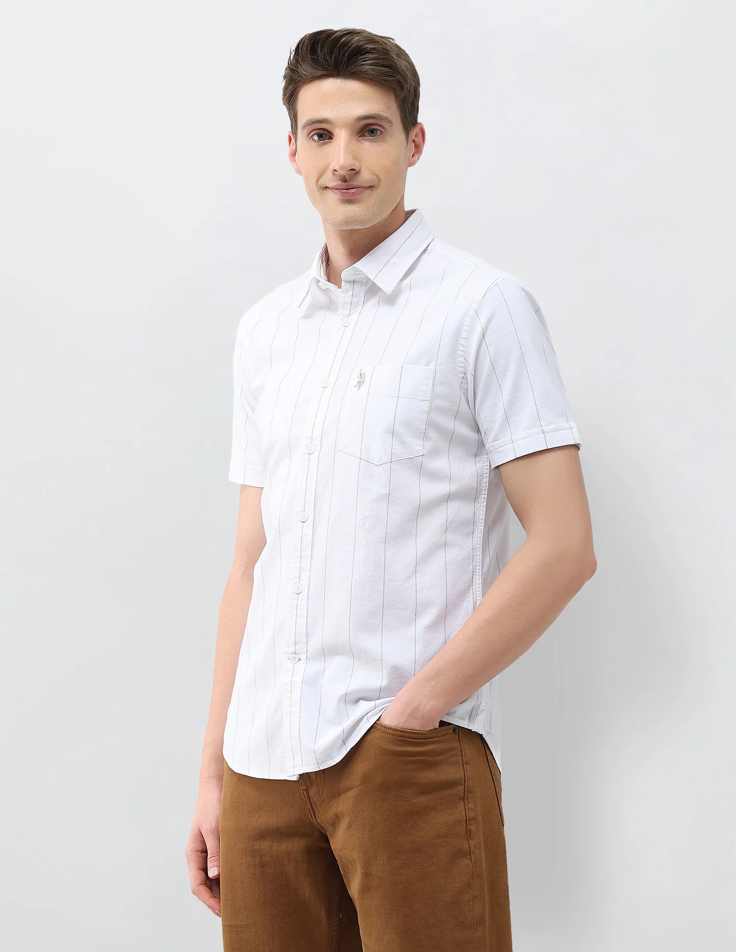 Oxford Regular Fit Vertical Striped Shirt - Image 4