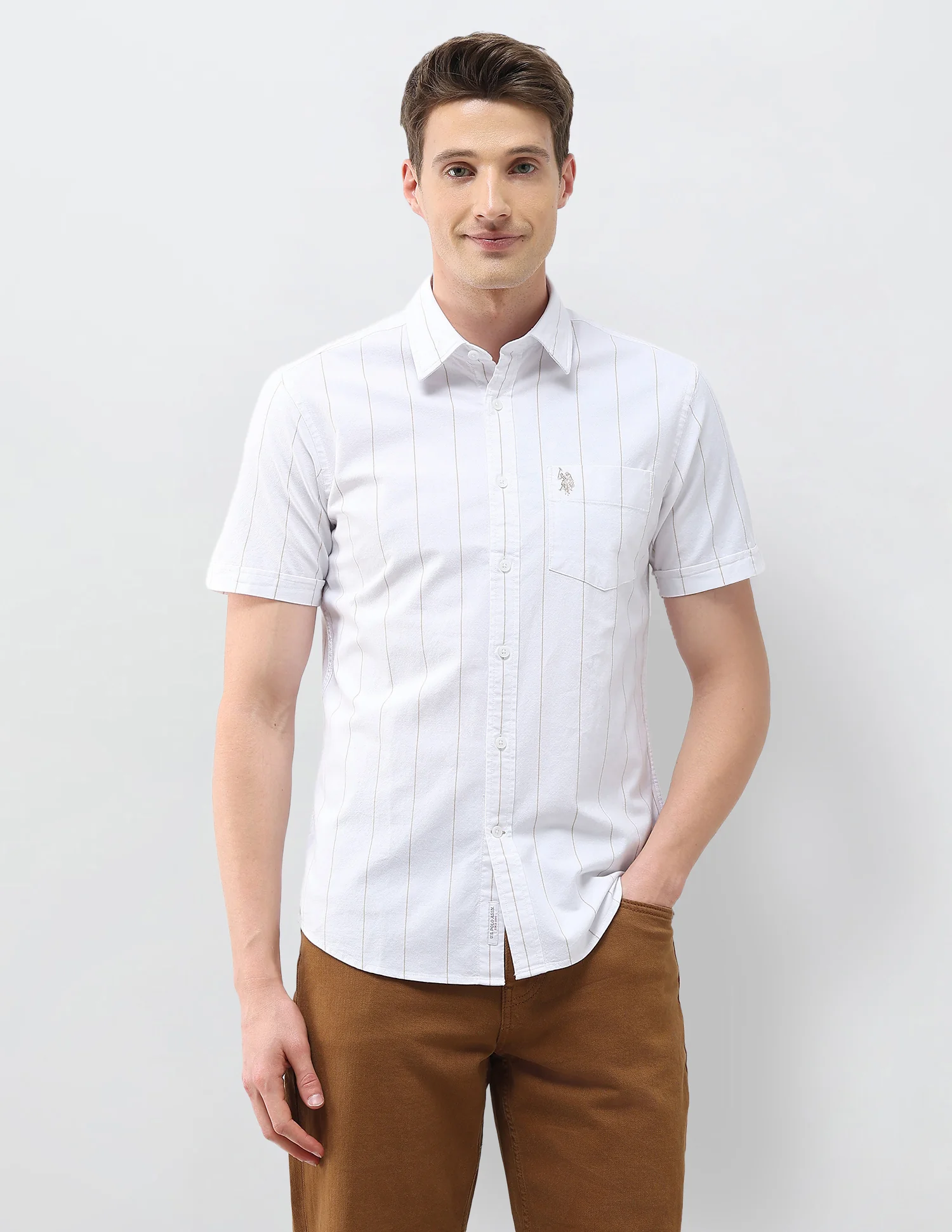 Oxford Regular Fit Vertical Striped Shirt - Image 6