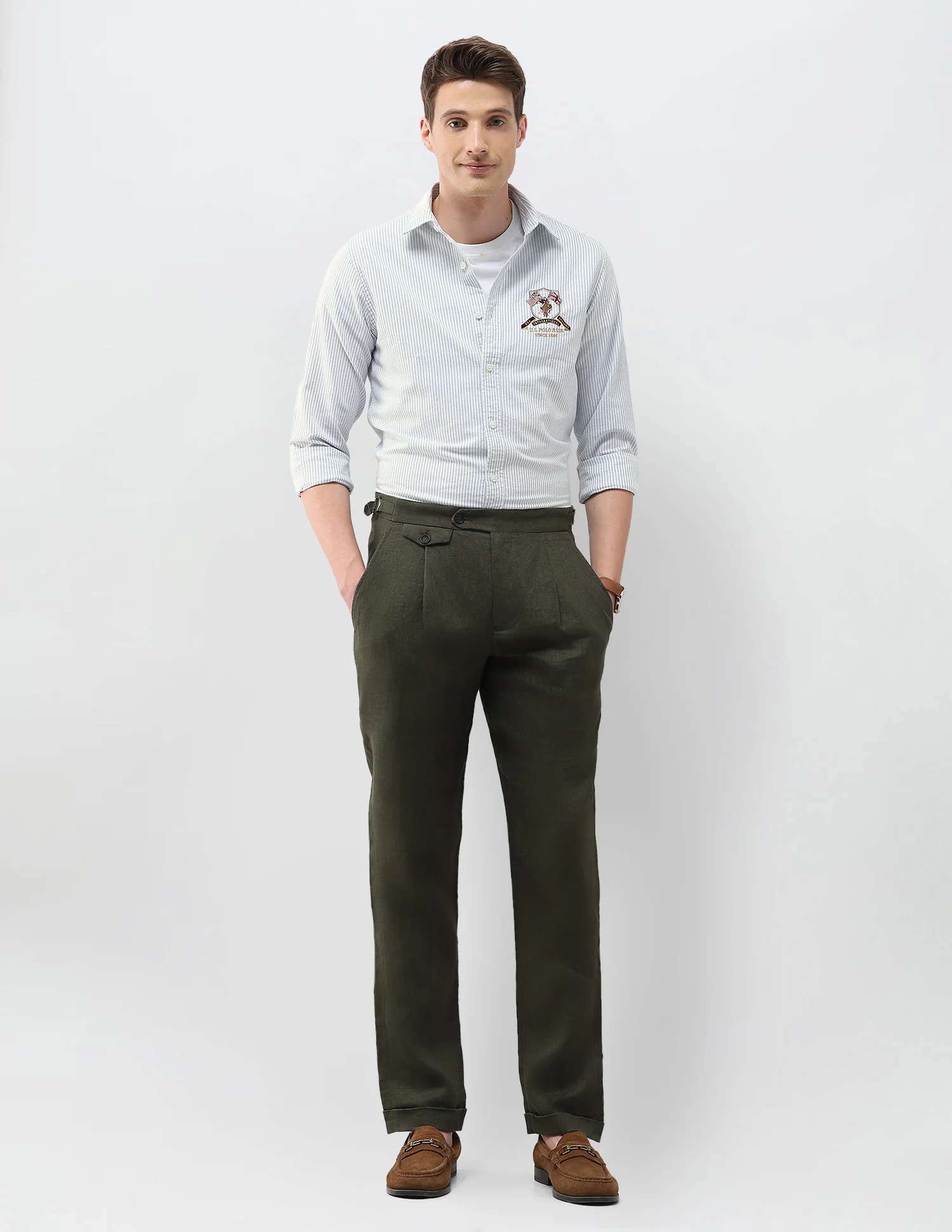 Oxford Regular Fit Vertical Striped Shirt - Image 3