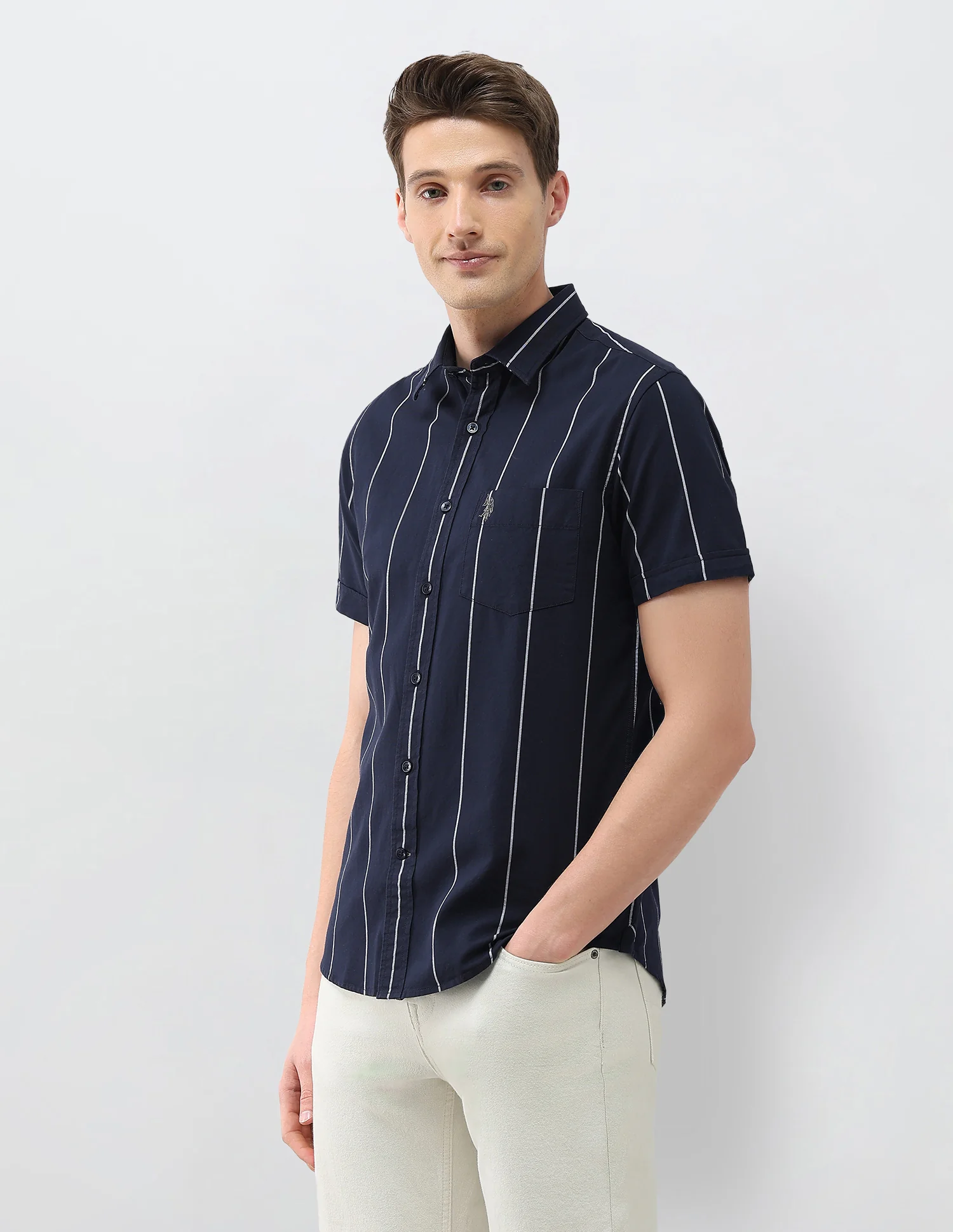 Oxford Regular Fit Vertical Striped Shirt - Image 4