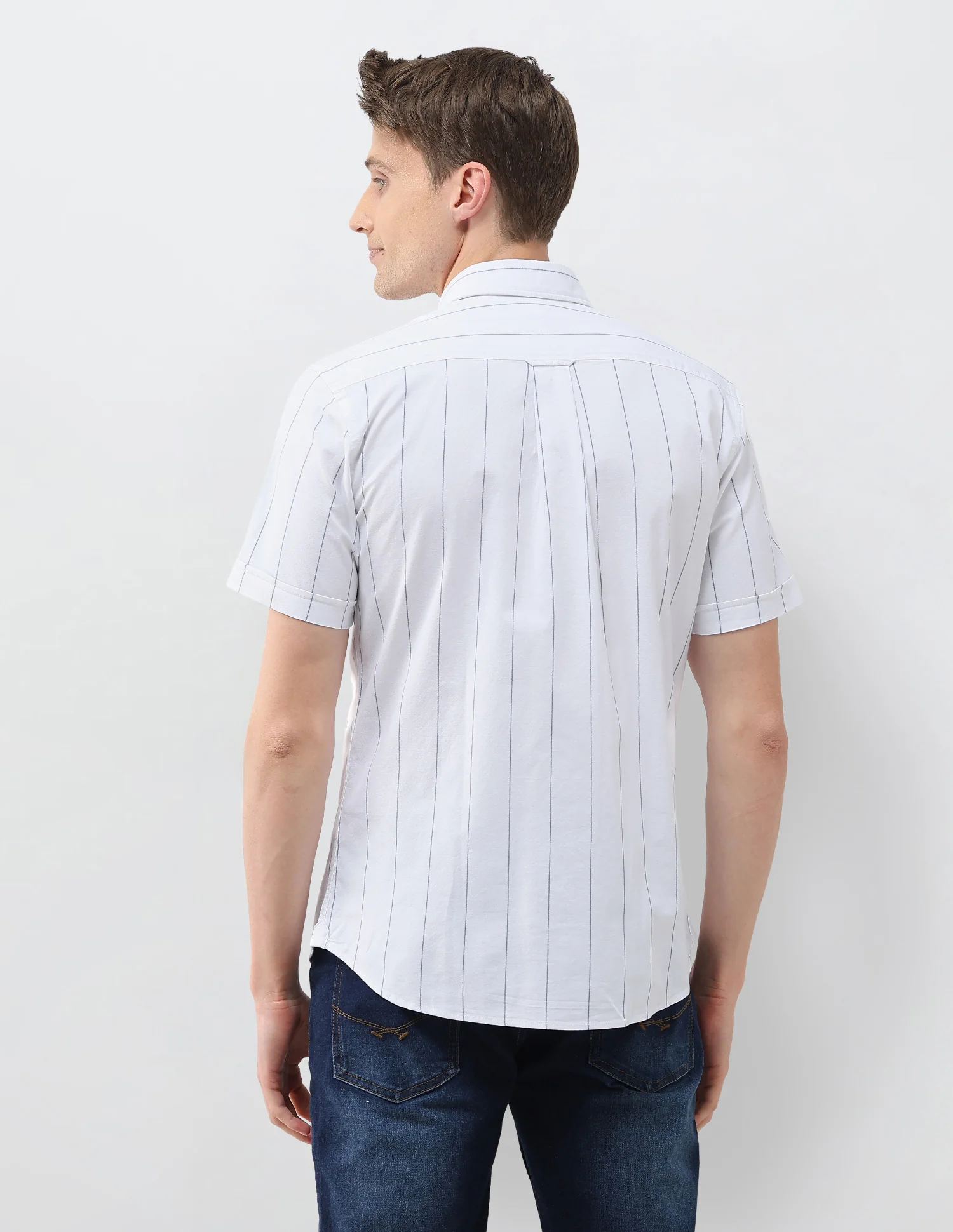 Oxford Regular Fit Vertical Striped Shirt - Image 5