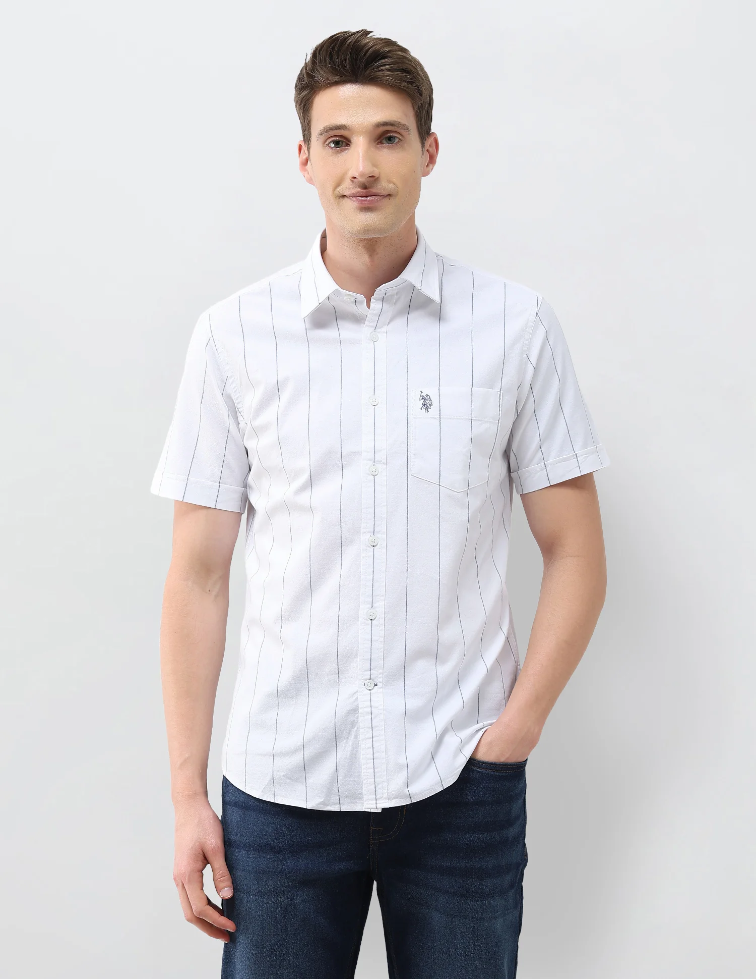 Oxford Regular Fit Vertical Striped Shirt - Image 6