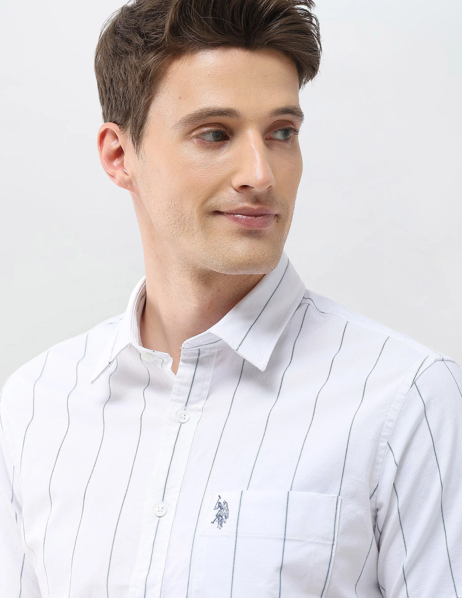 Oxford Regular Fit Vertical Striped Shirt - Image 7