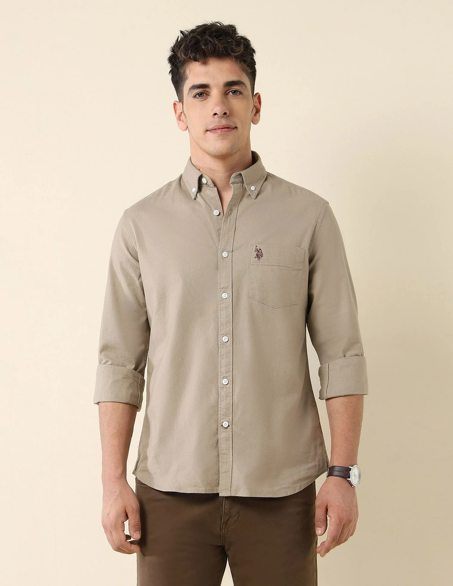 Oxford Stretch Button Down Shirt