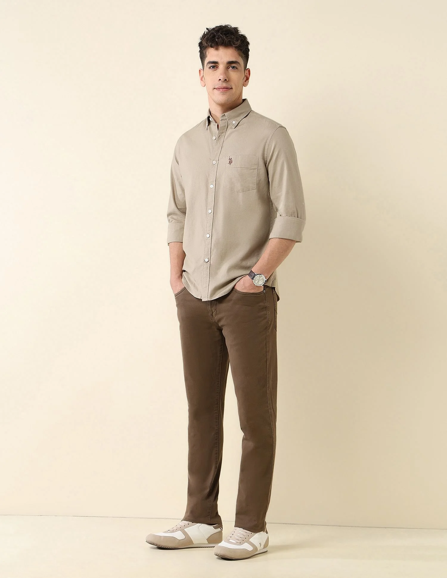 Oxford Stretch Button Down Shirt - Image 3