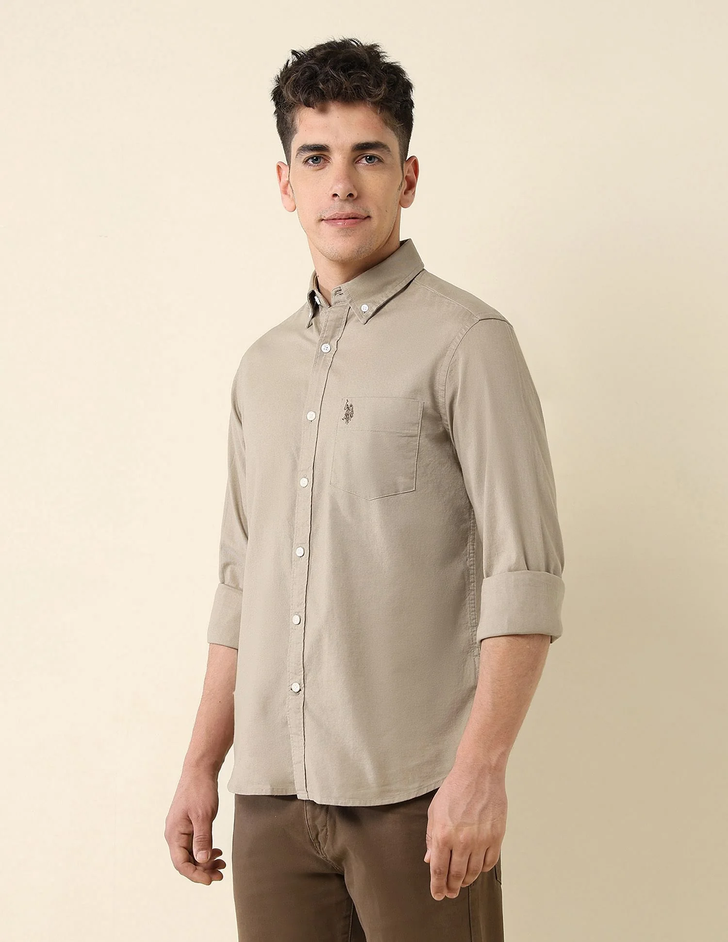 Oxford Stretch Button Down Shirt - Image 4
