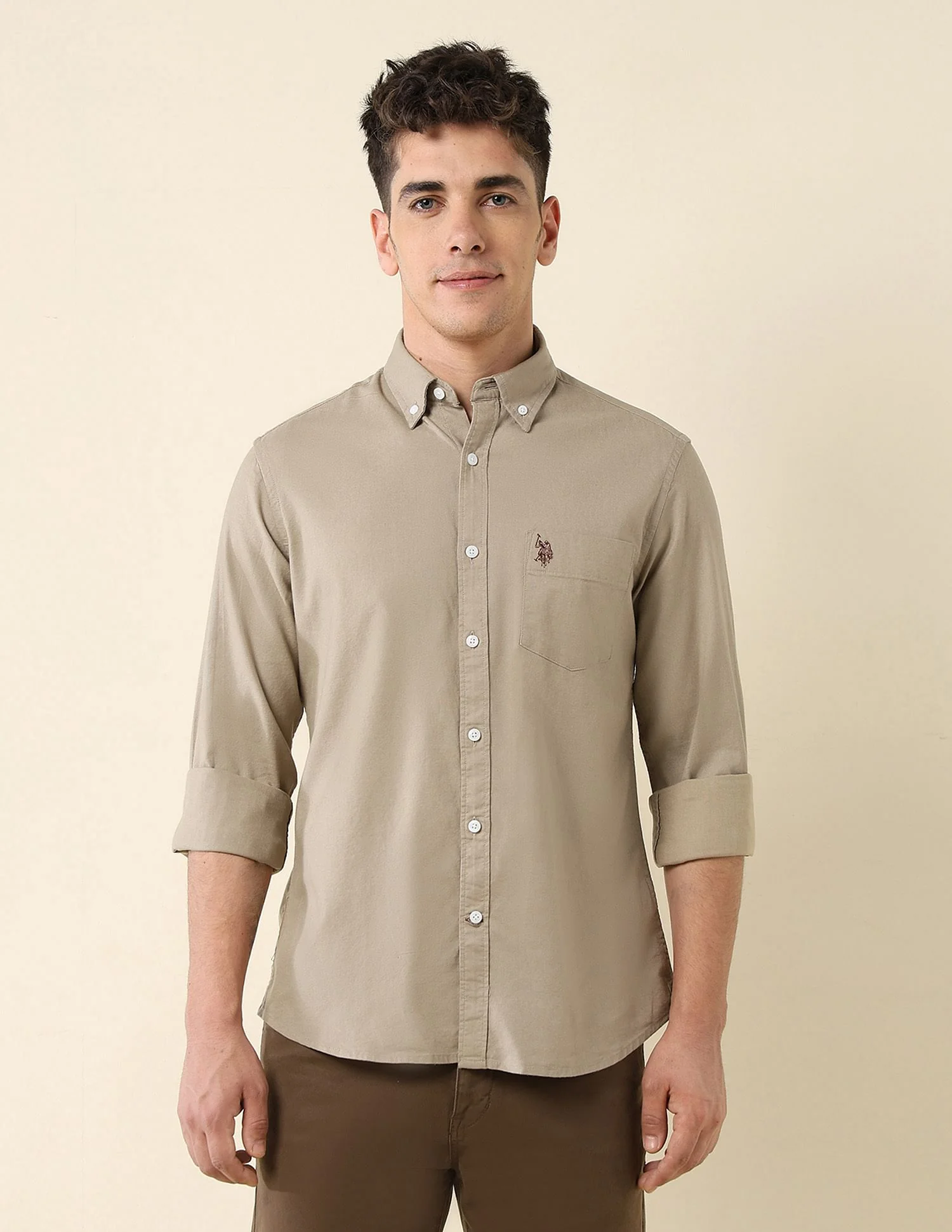 Oxford Stretch Button Down Shirt - Image 6