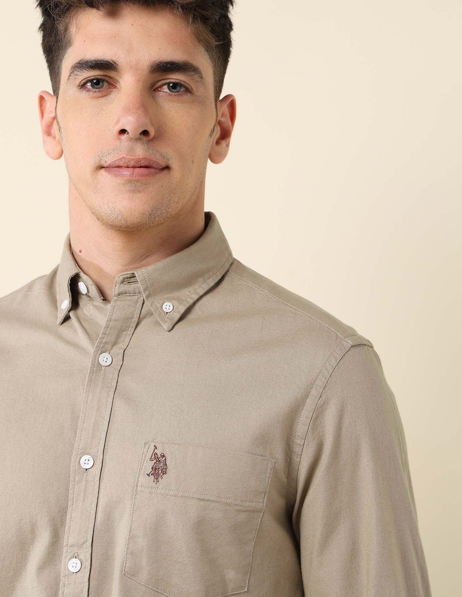 Oxford Stretch Button Down Shirt - Image 7
