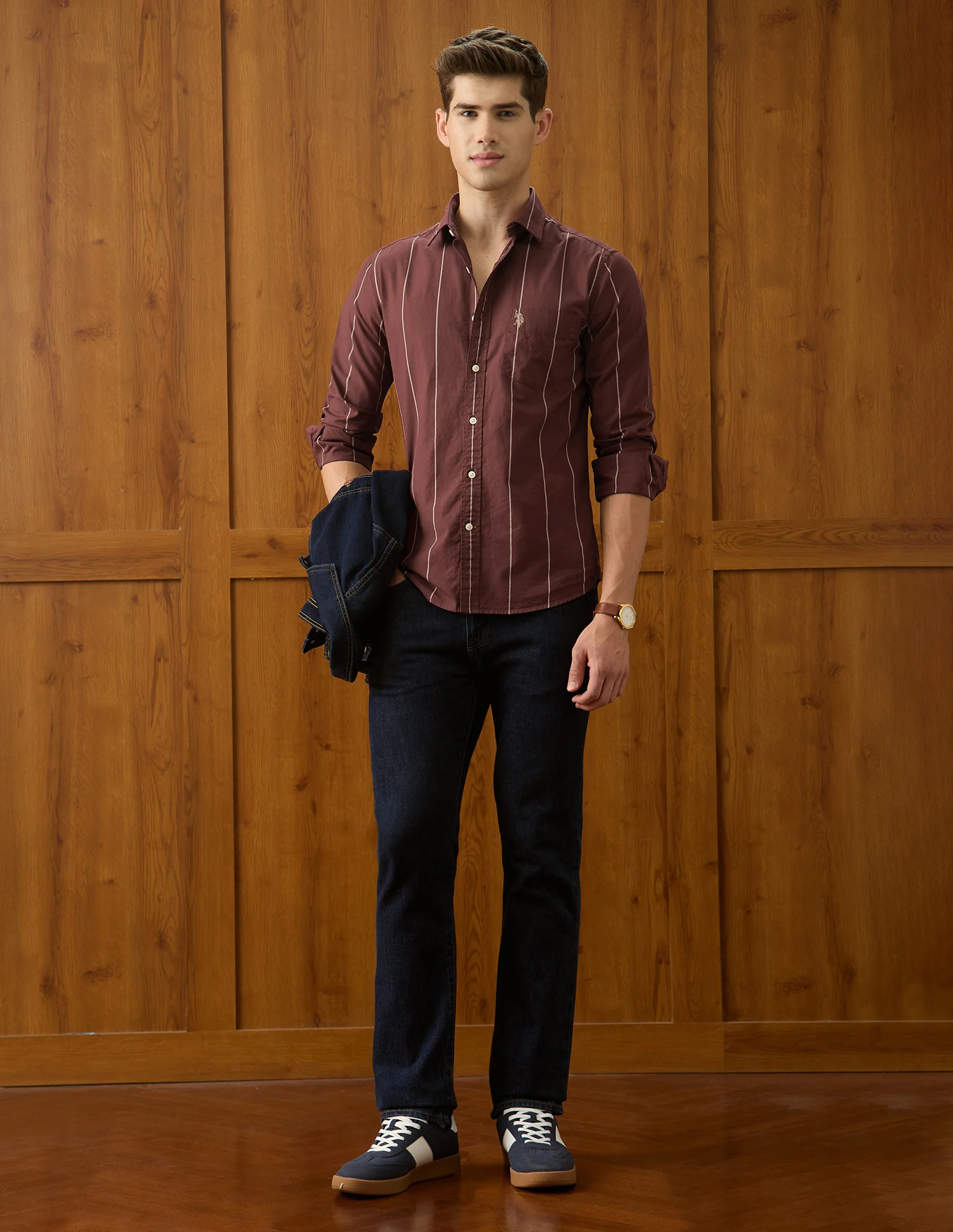 Oxford Vertical Striped Shirt - Image 3