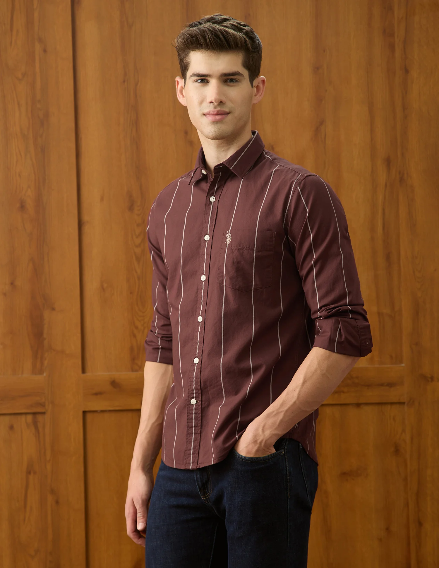 Oxford Vertical Striped Shirt - Image 4