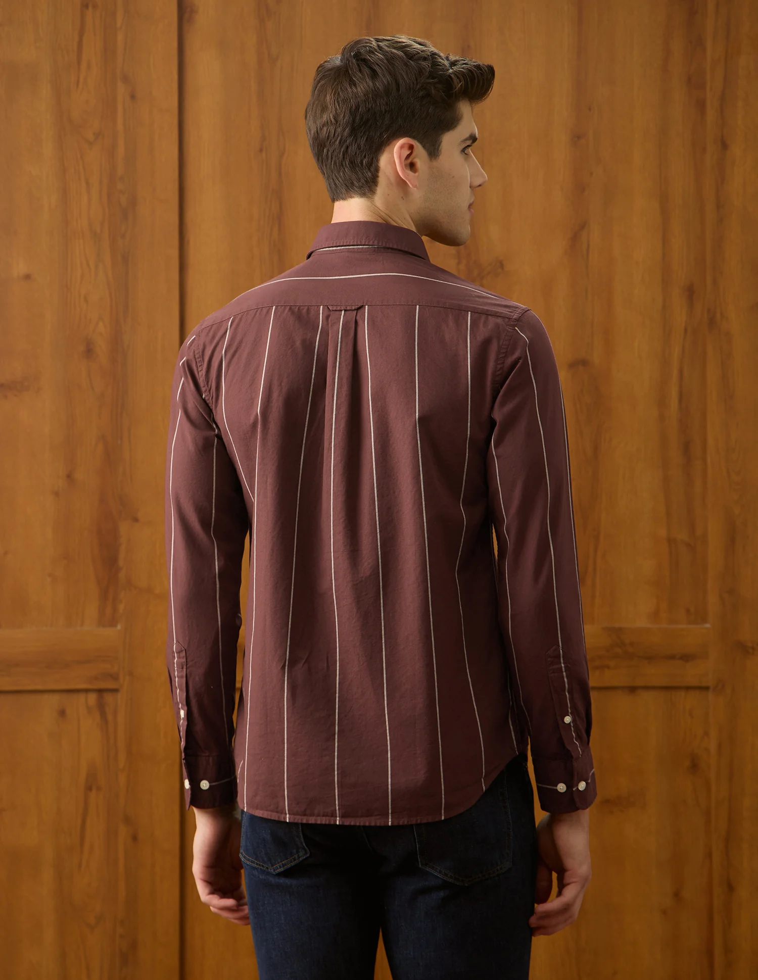 Oxford Vertical Striped Shirt - Image 5