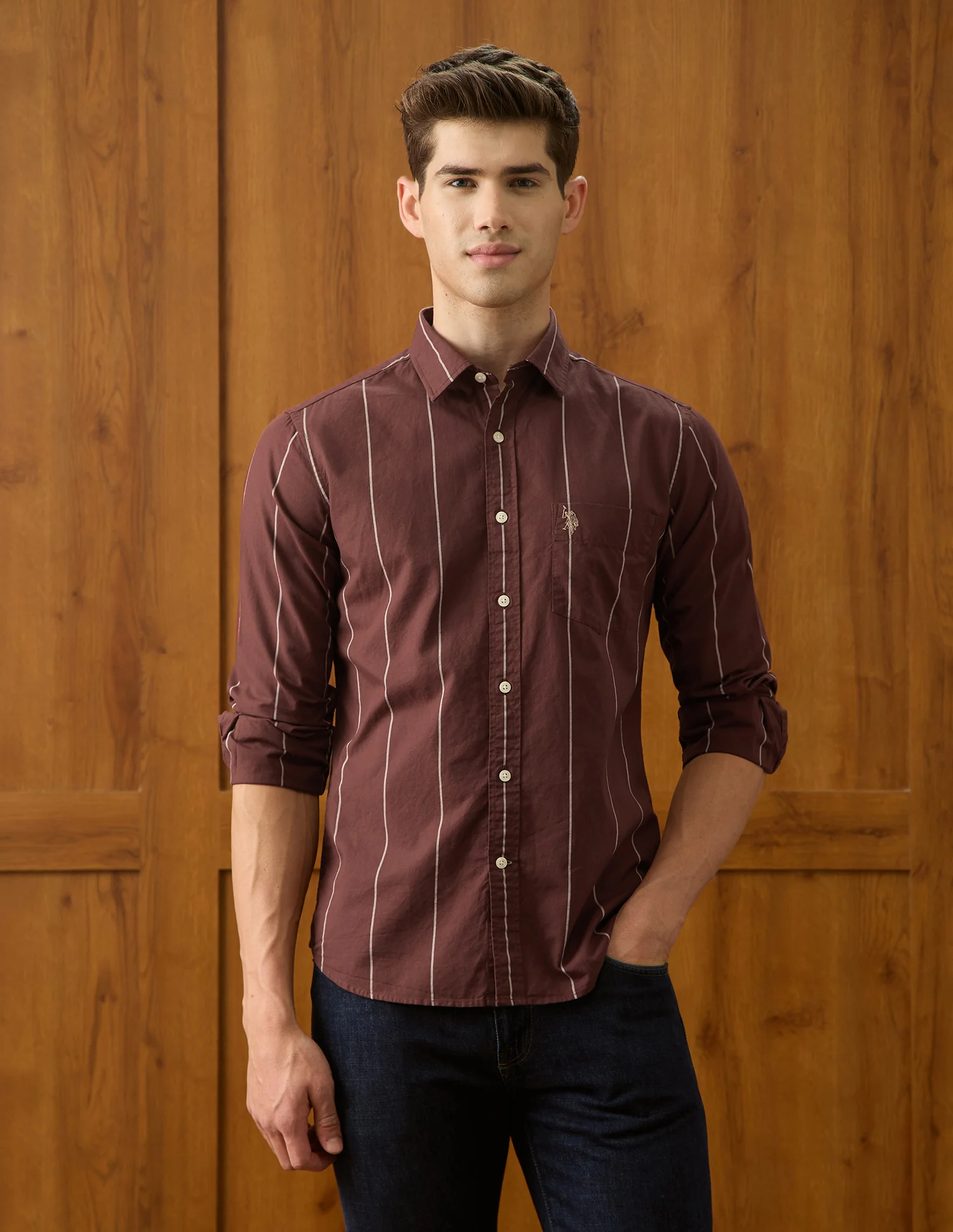 Oxford Vertical Striped Shirt - Image 6