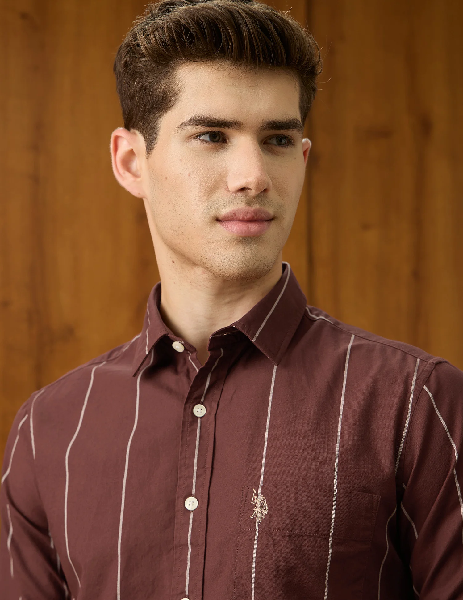 Oxford Vertical Striped Shirt - Image 7