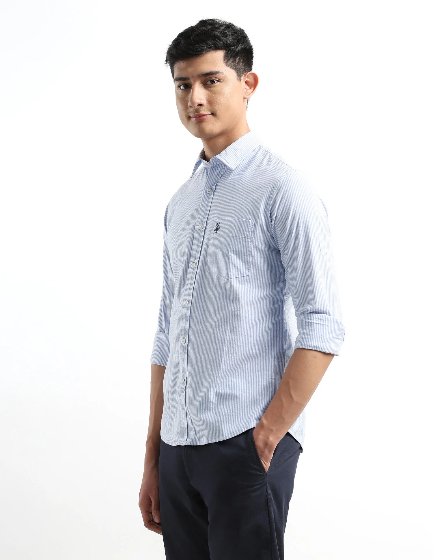Oxford Vertical Striped Shirt - Image 4