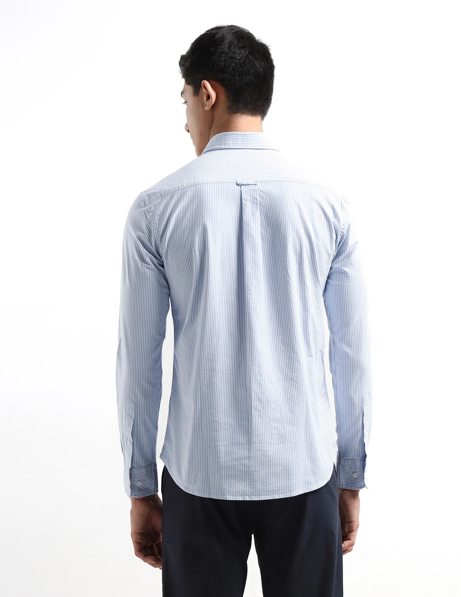 Oxford Vertical Striped Shirt - Image 5