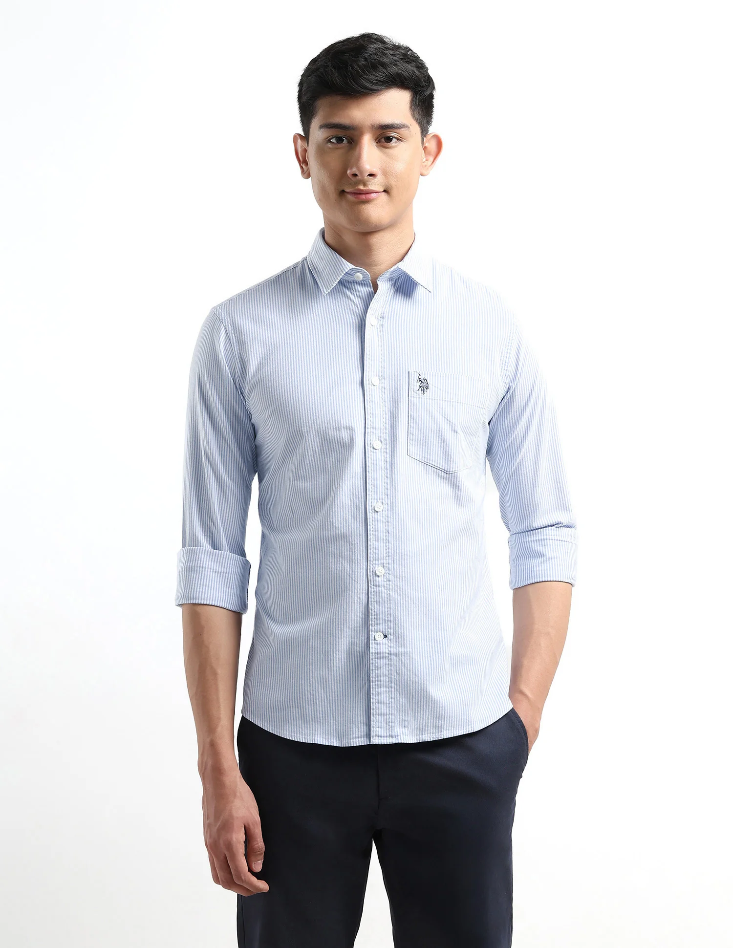Oxford Vertical Striped Shirt - Image 6