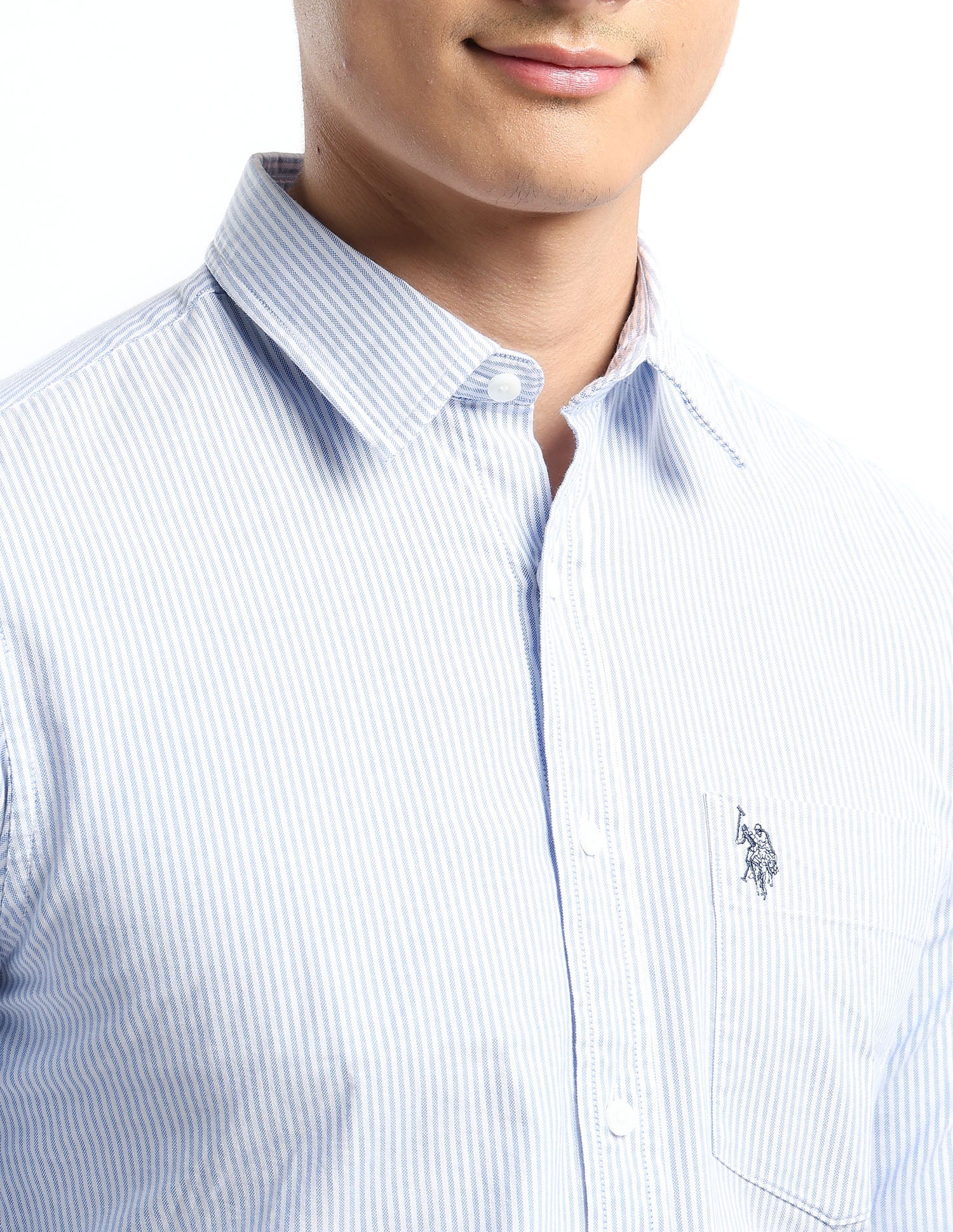 Oxford Vertical Striped Shirt - Image 7