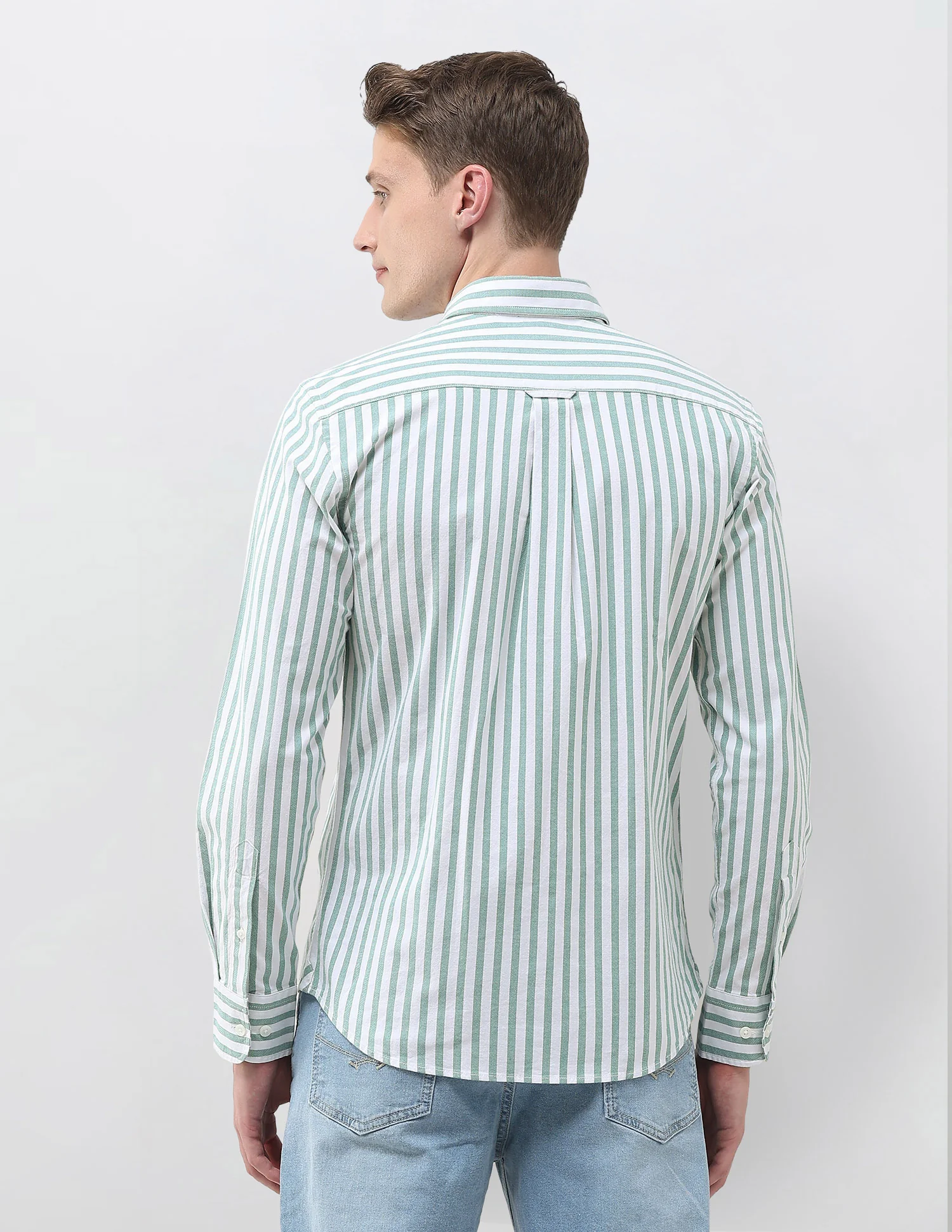 Oxford Vertical Striped Shirt - Image 5