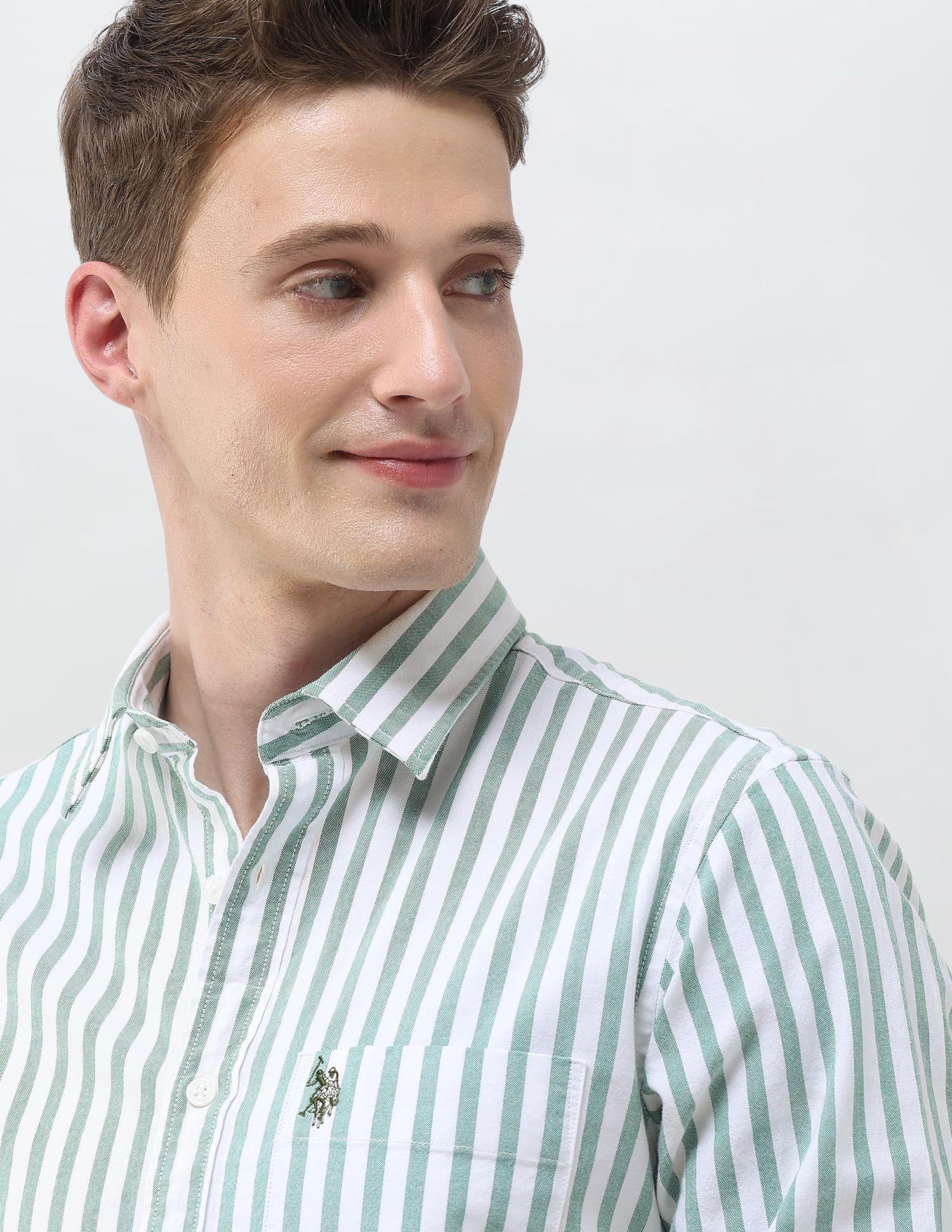 Oxford Vertical Striped Shirt - Image 7