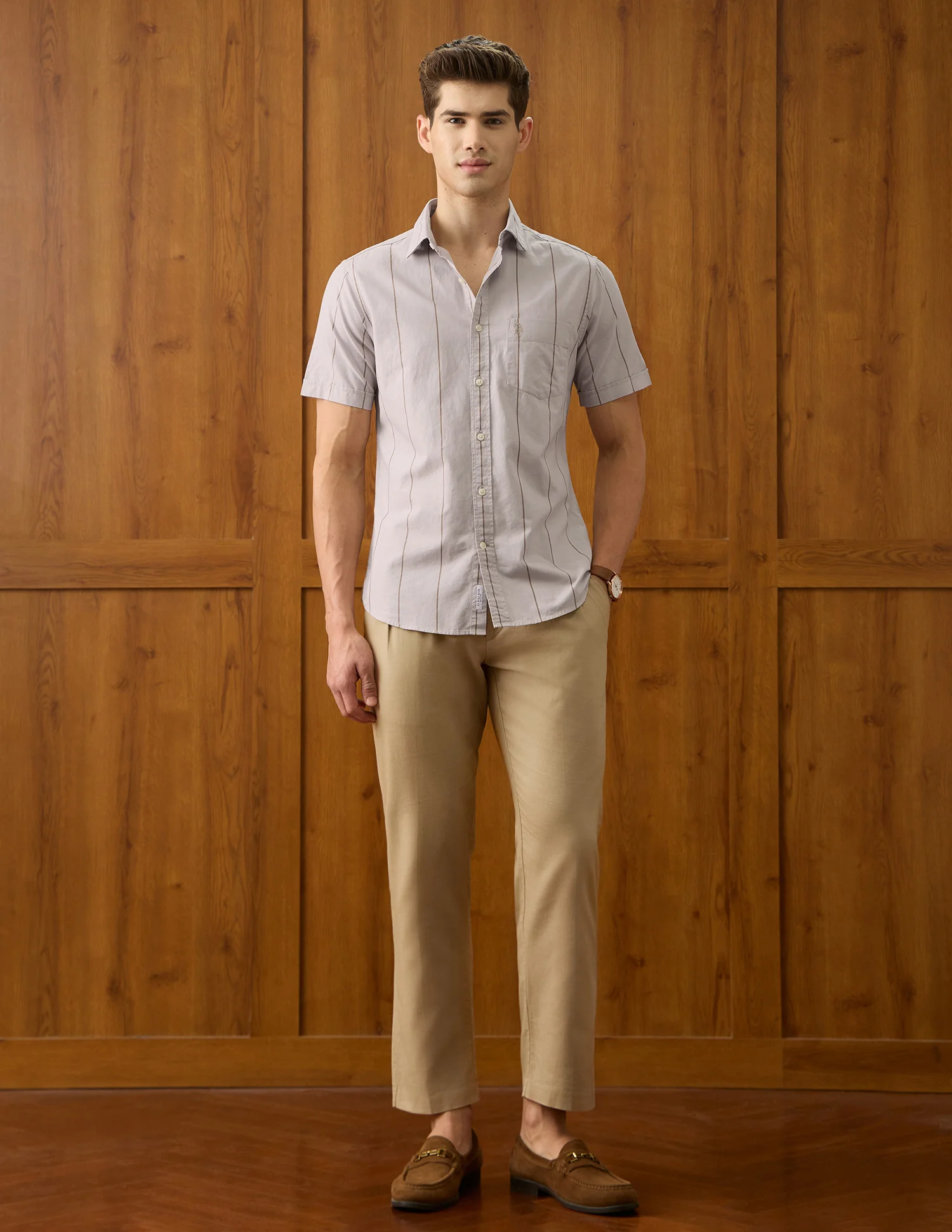 Oxford Vertical Striped Shirt - Image 3