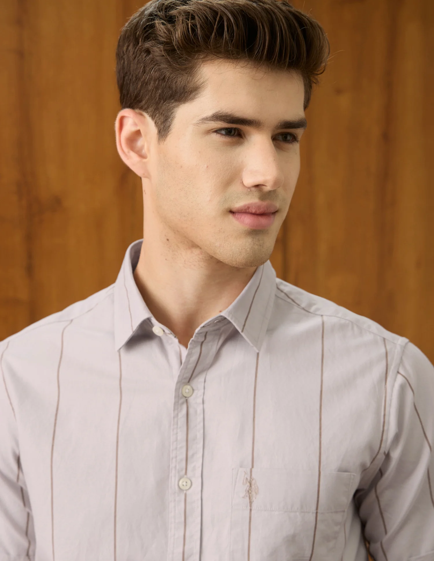 Oxford Vertical Striped Shirt - Image 7