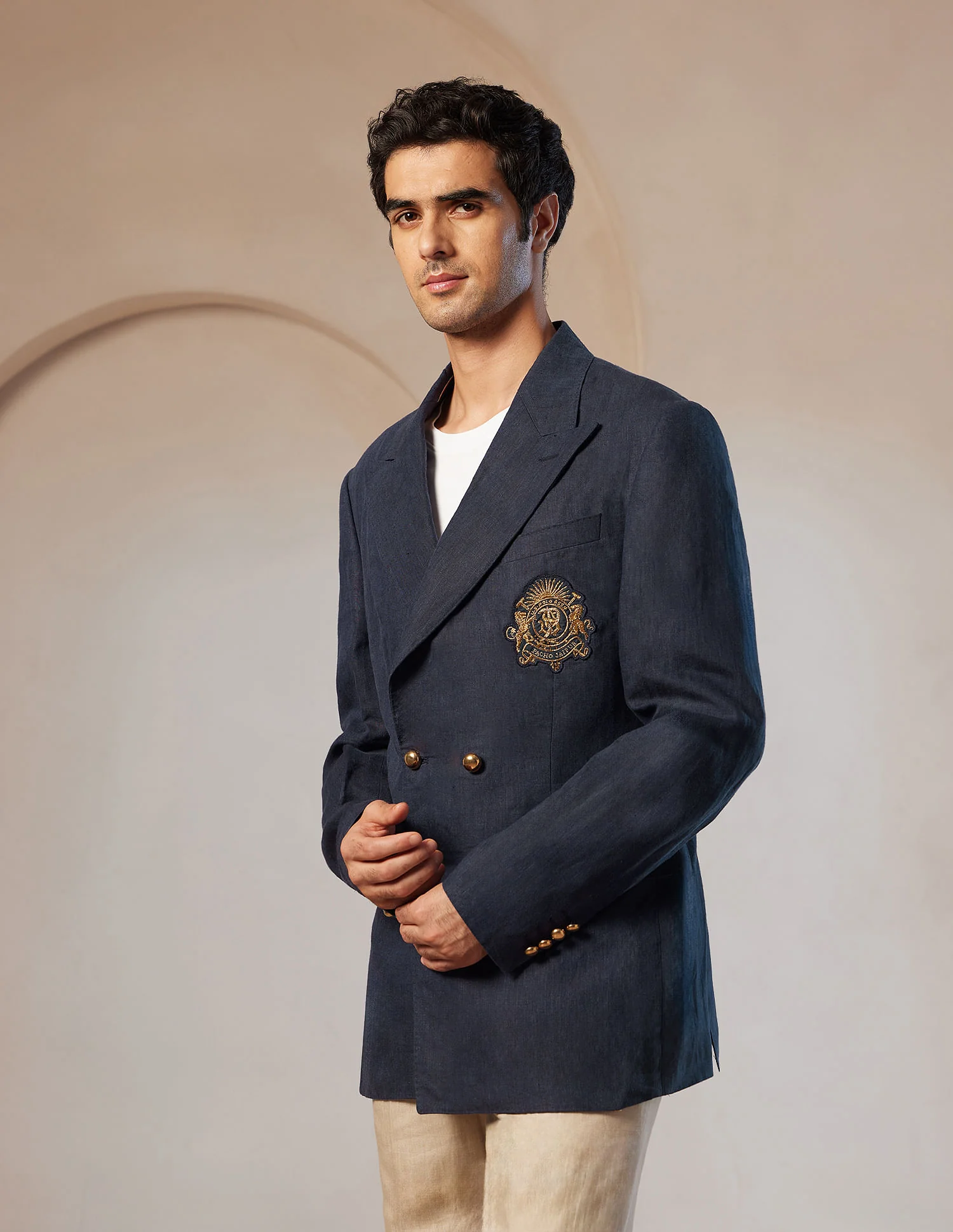 Pacho X Crest Logo Double Breasted Jacket - Image 4