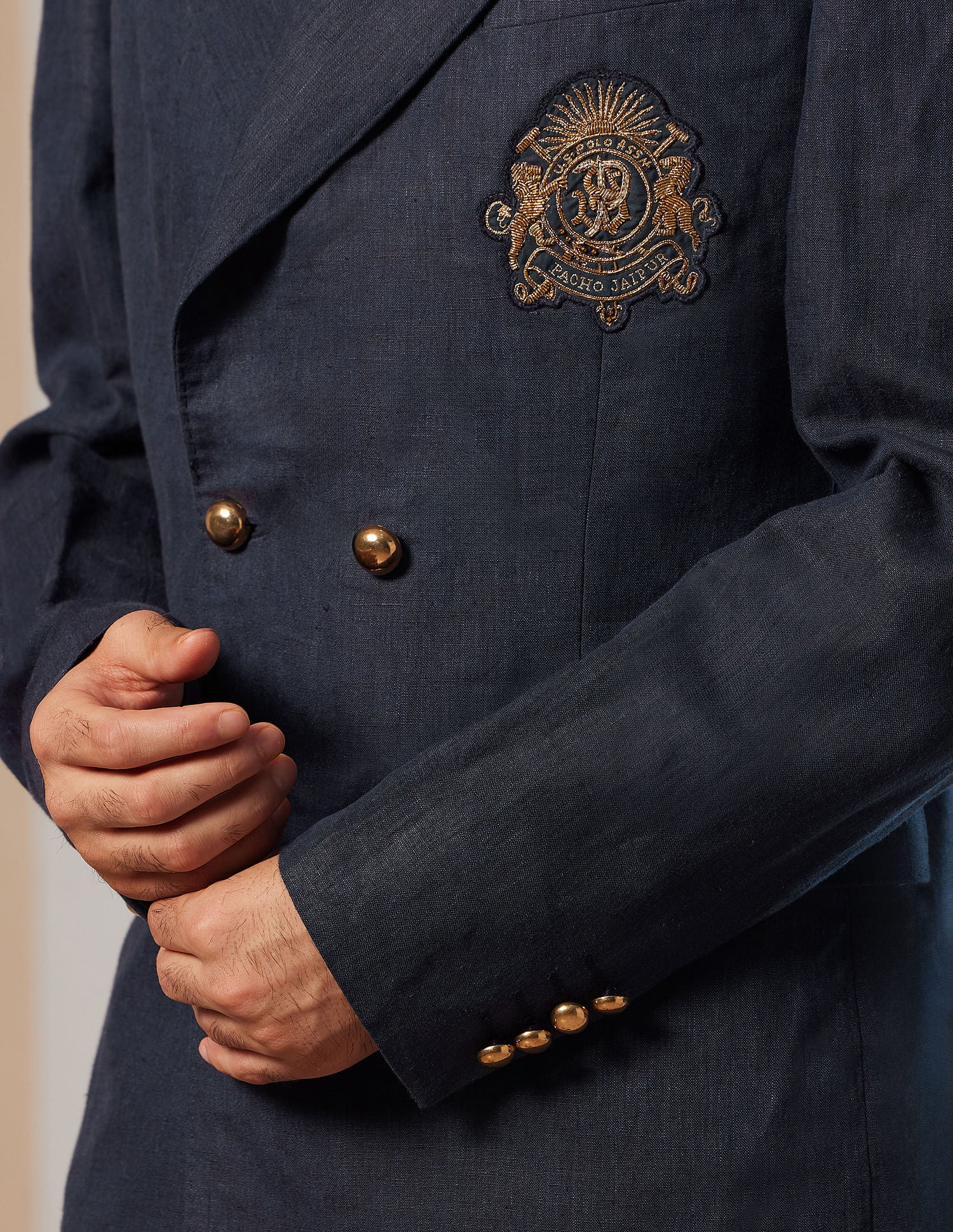 Pacho X Crest Logo Double Breasted Jacket - Image 7