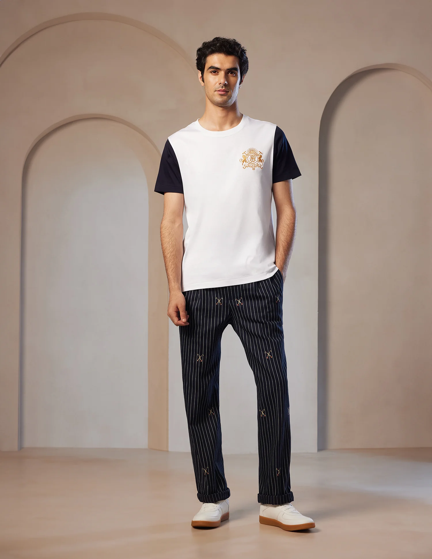 Pacho X Crest Logo Slim Fit T-Shirt - Image 3