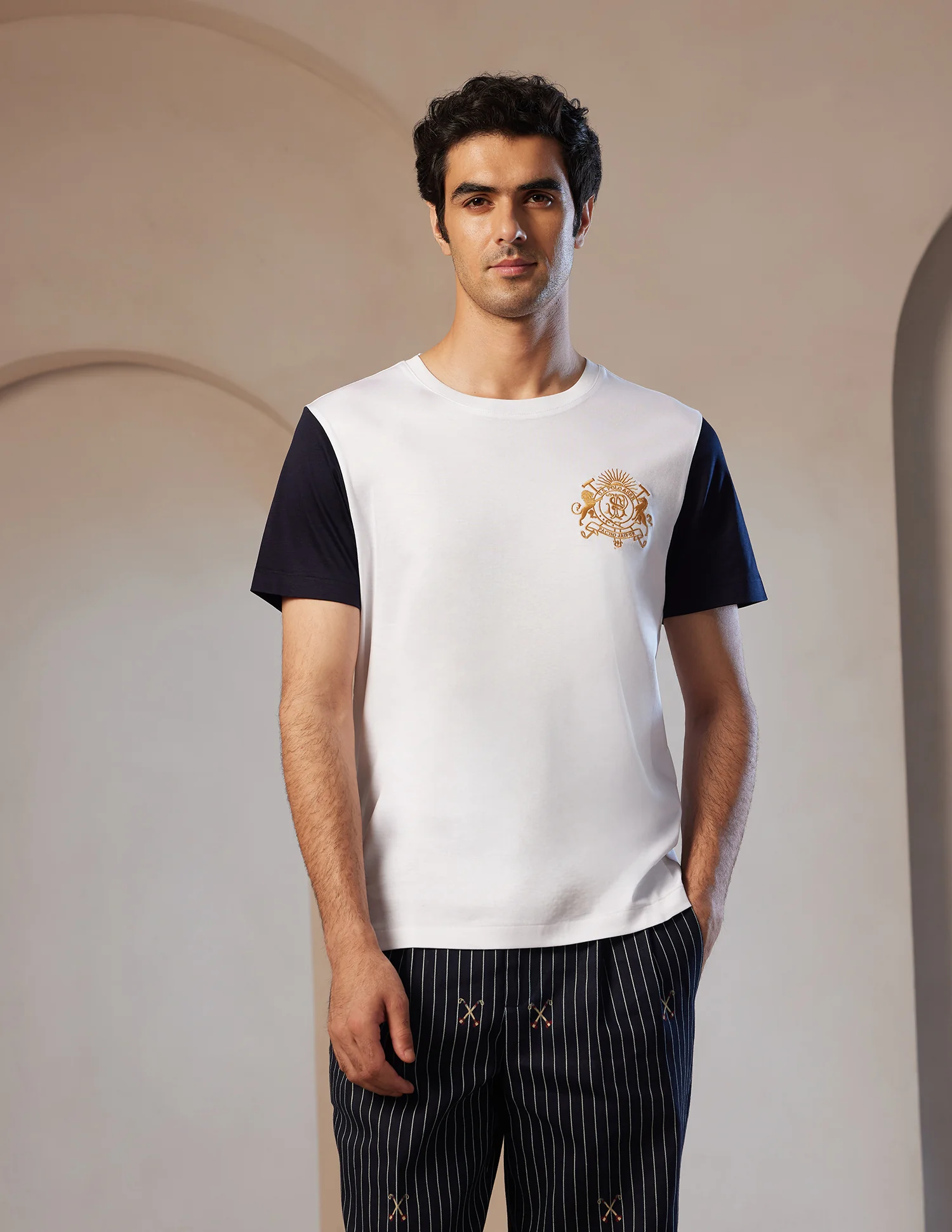Pacho X Crest Logo Slim Fit T-Shirt - Image 4