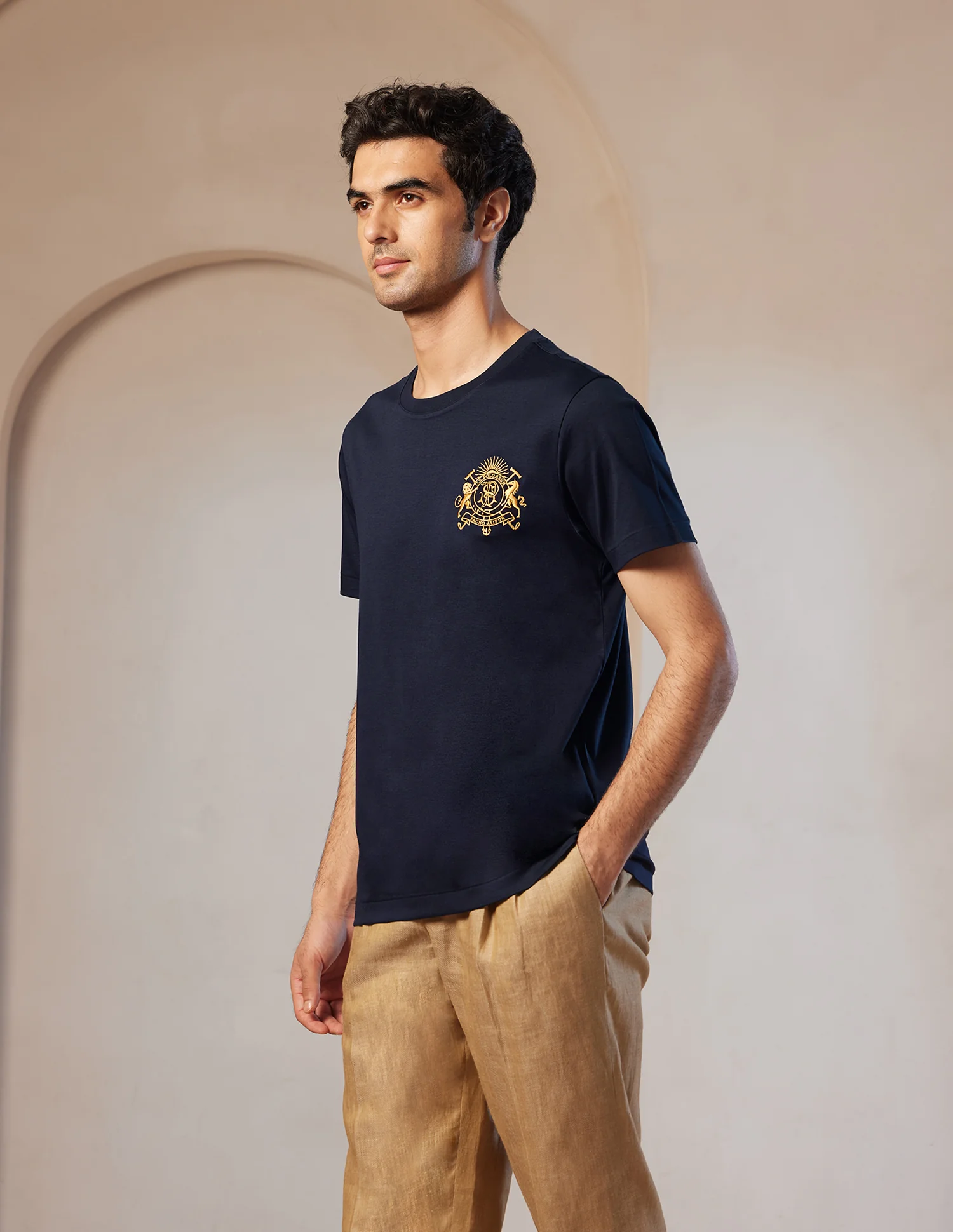 Pacho X Crest Logo Slim Fit T-Shirt - Image 4