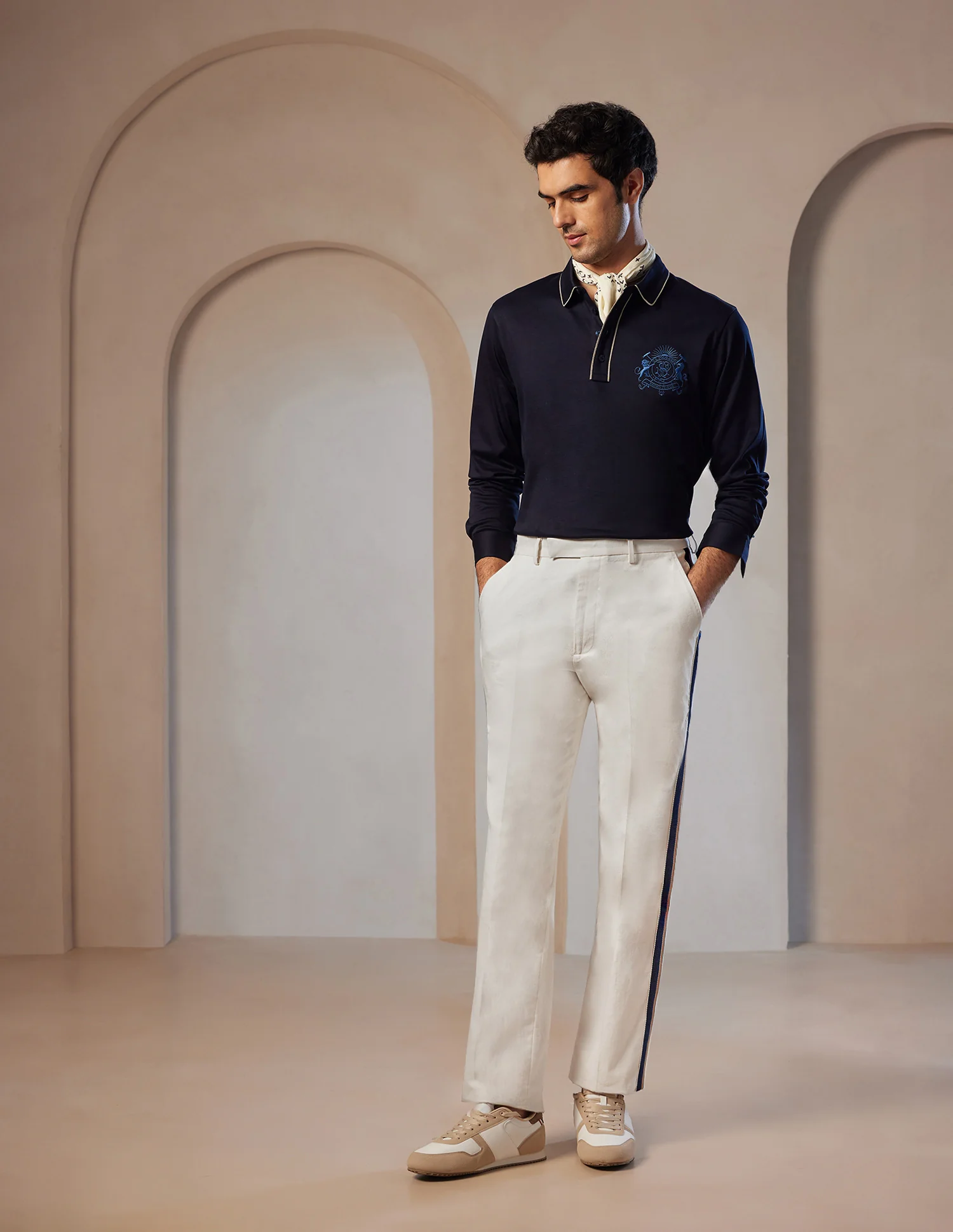 Pacho X Denver Slim Fit Linen Trousers - Image 3