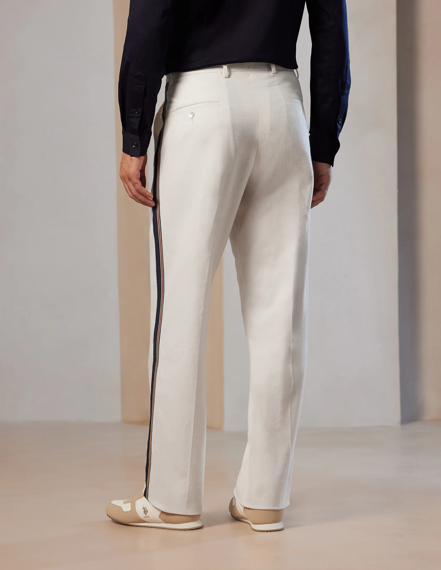 Pacho X Denver Slim Fit Linen Trousers - Image 5