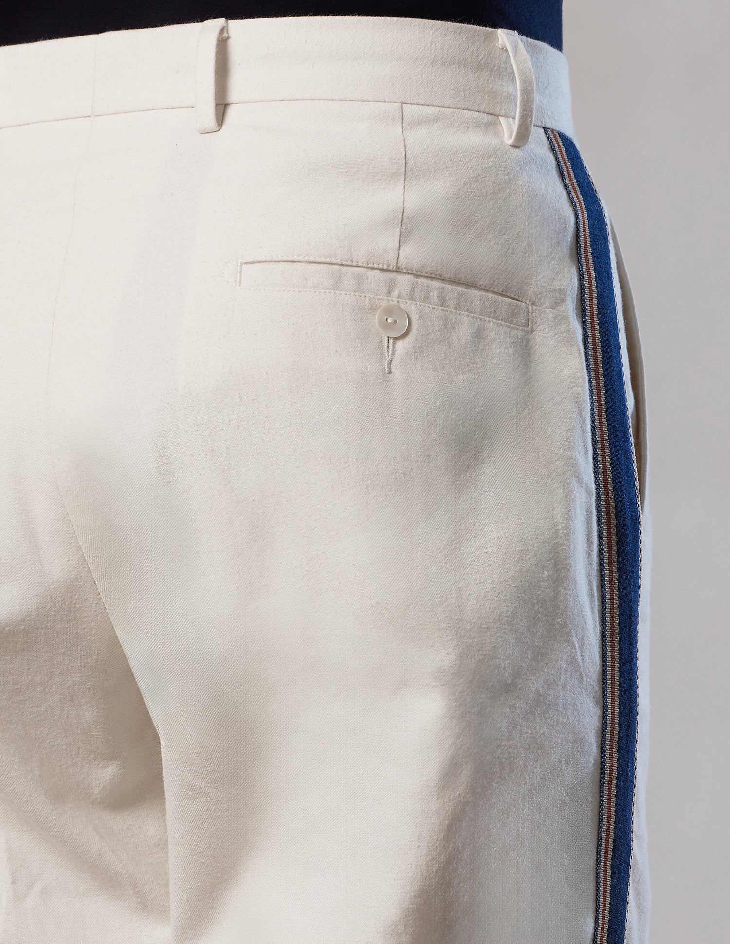 Pacho X Denver Slim Fit Linen Trousers - Image 6