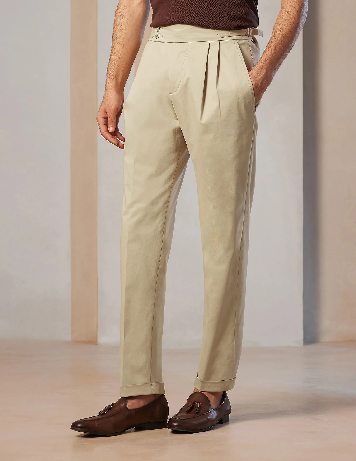 Pacho X Denver Slim Pleated Trousers - Image 4