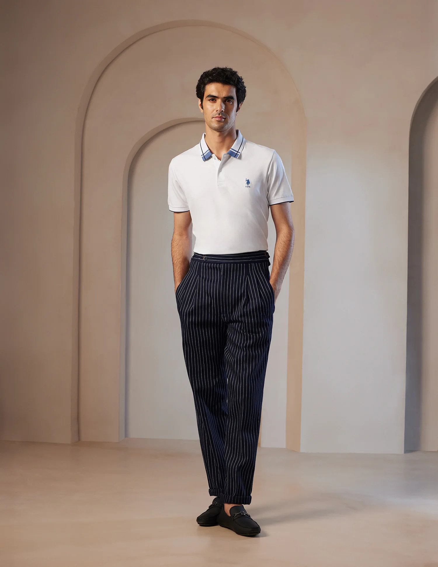 Pacho X Denver Slim Pleated Trousers - Image 3