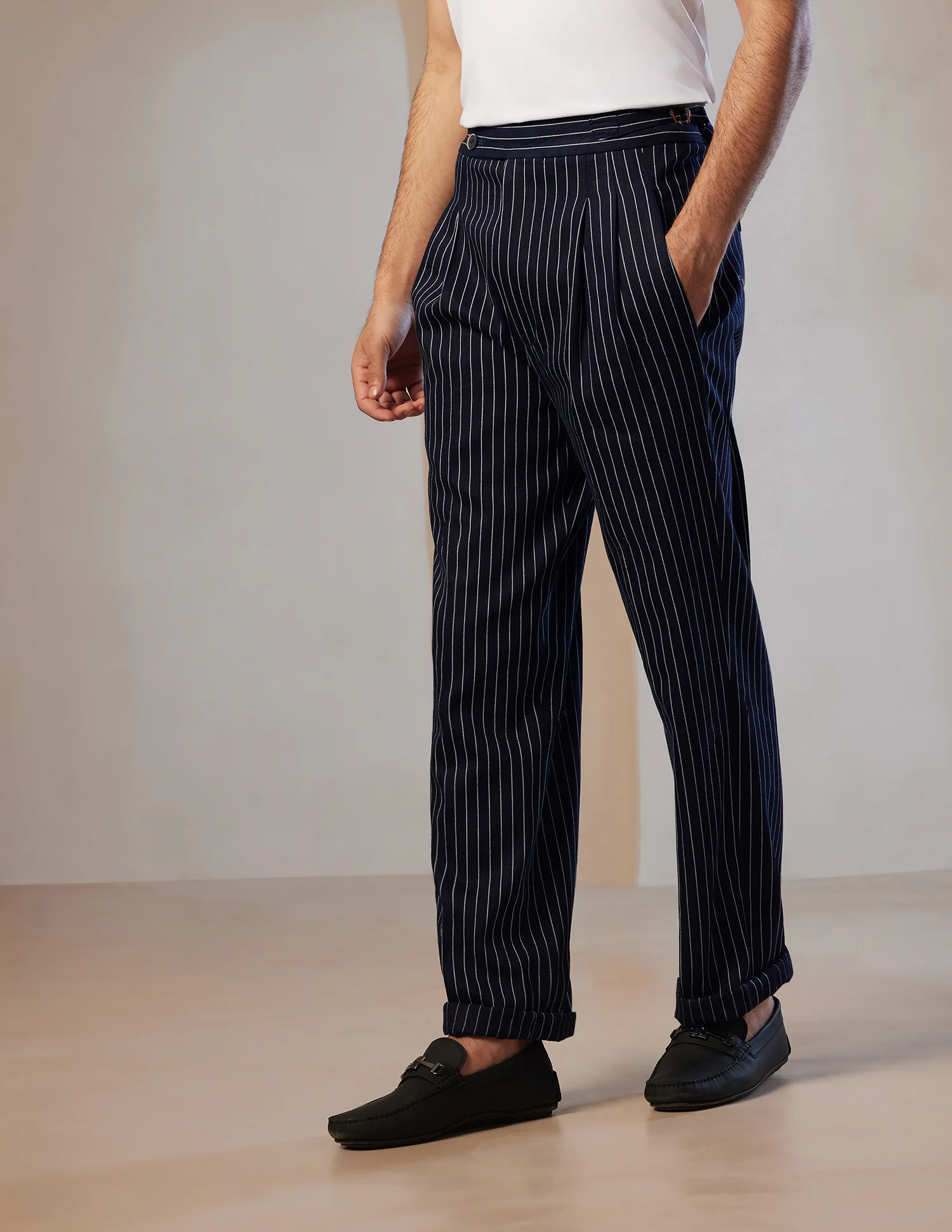 Pacho X Denver Slim Pleated Trousers - Image 4
