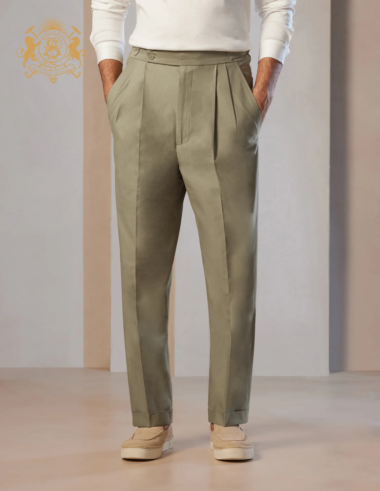 Pacho X Denver Slim Pleated Trousers - Image 10