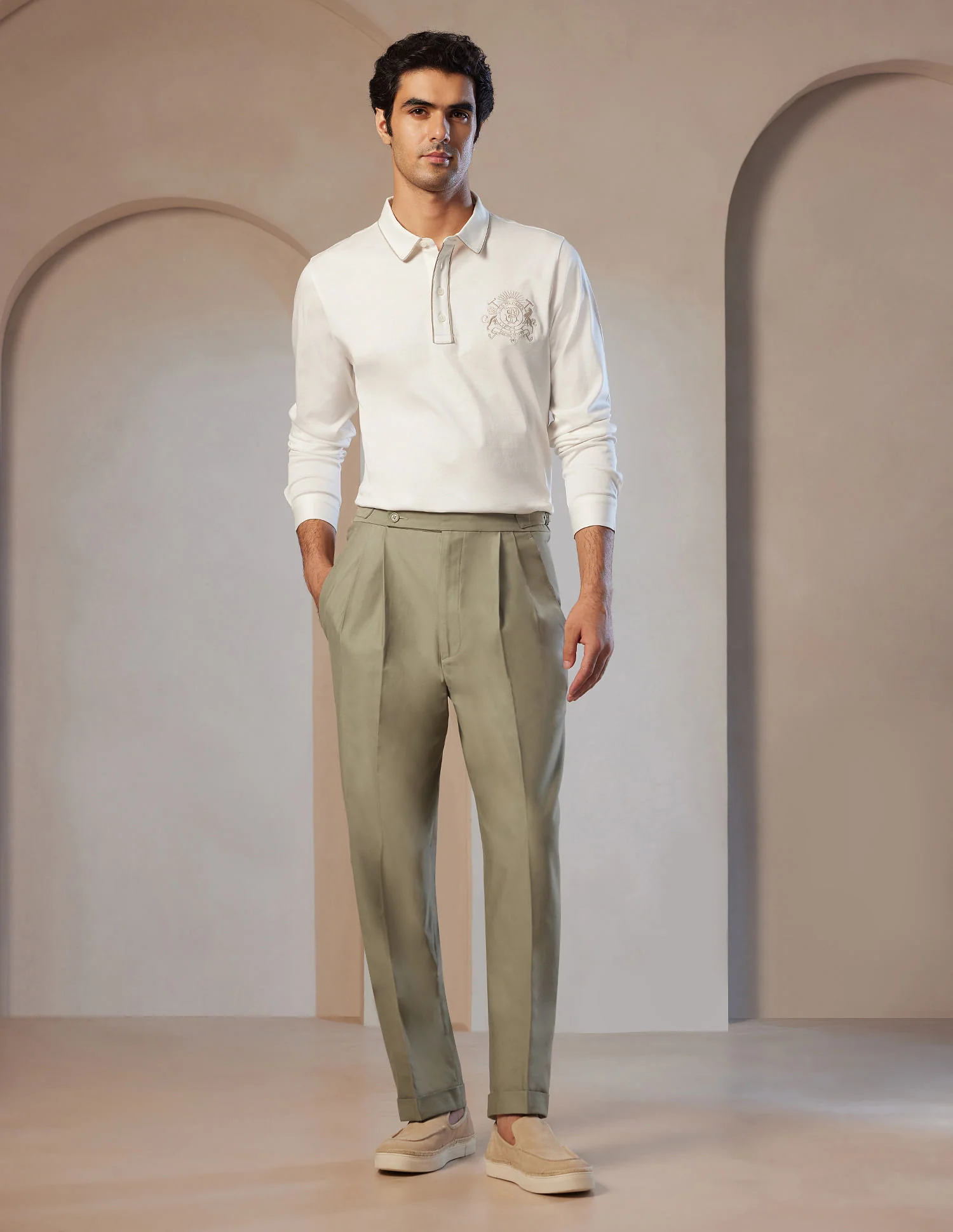 Pacho X Denver Slim Pleated Trousers - Image 3