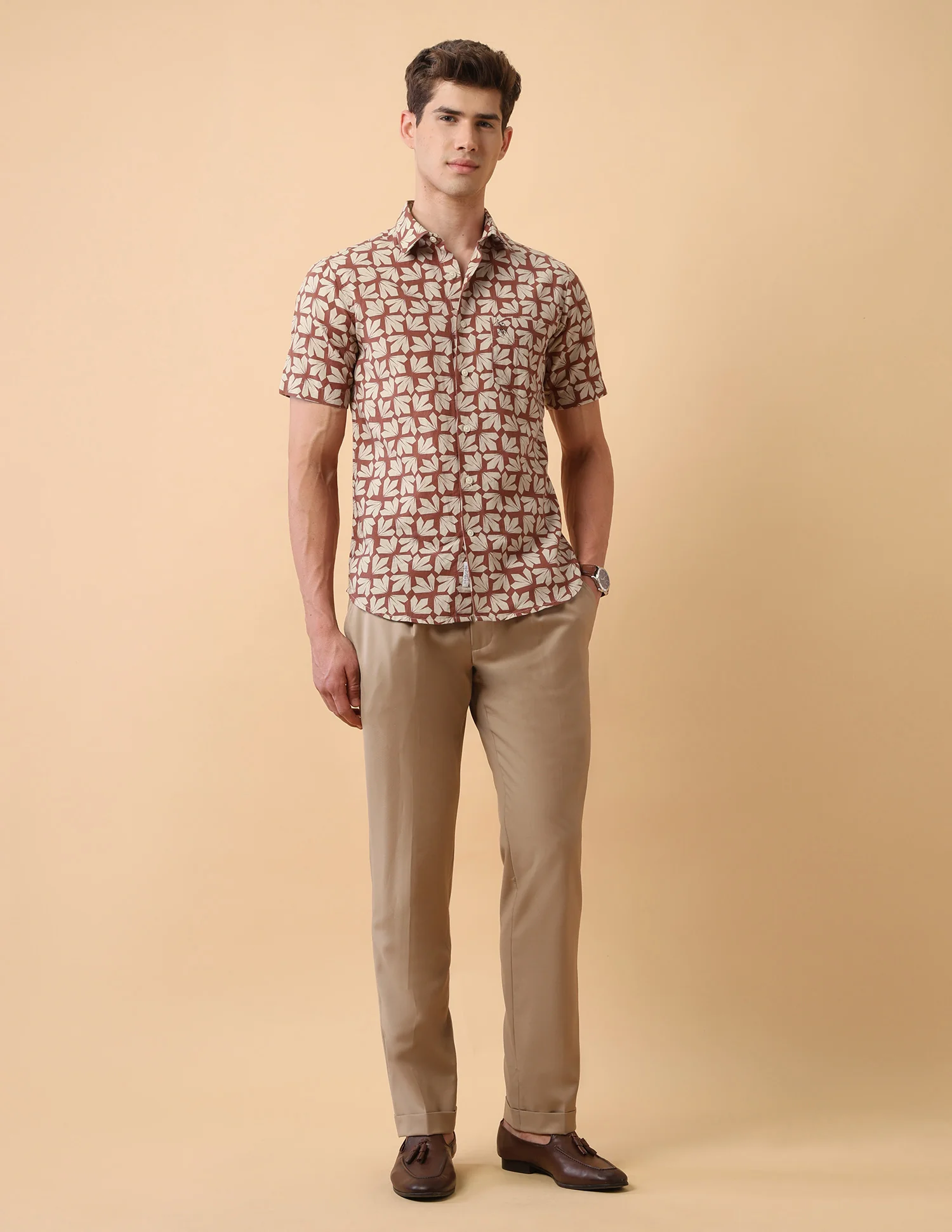 Pacho X Geometric Printed Tailored Fit Shirt - Image 3